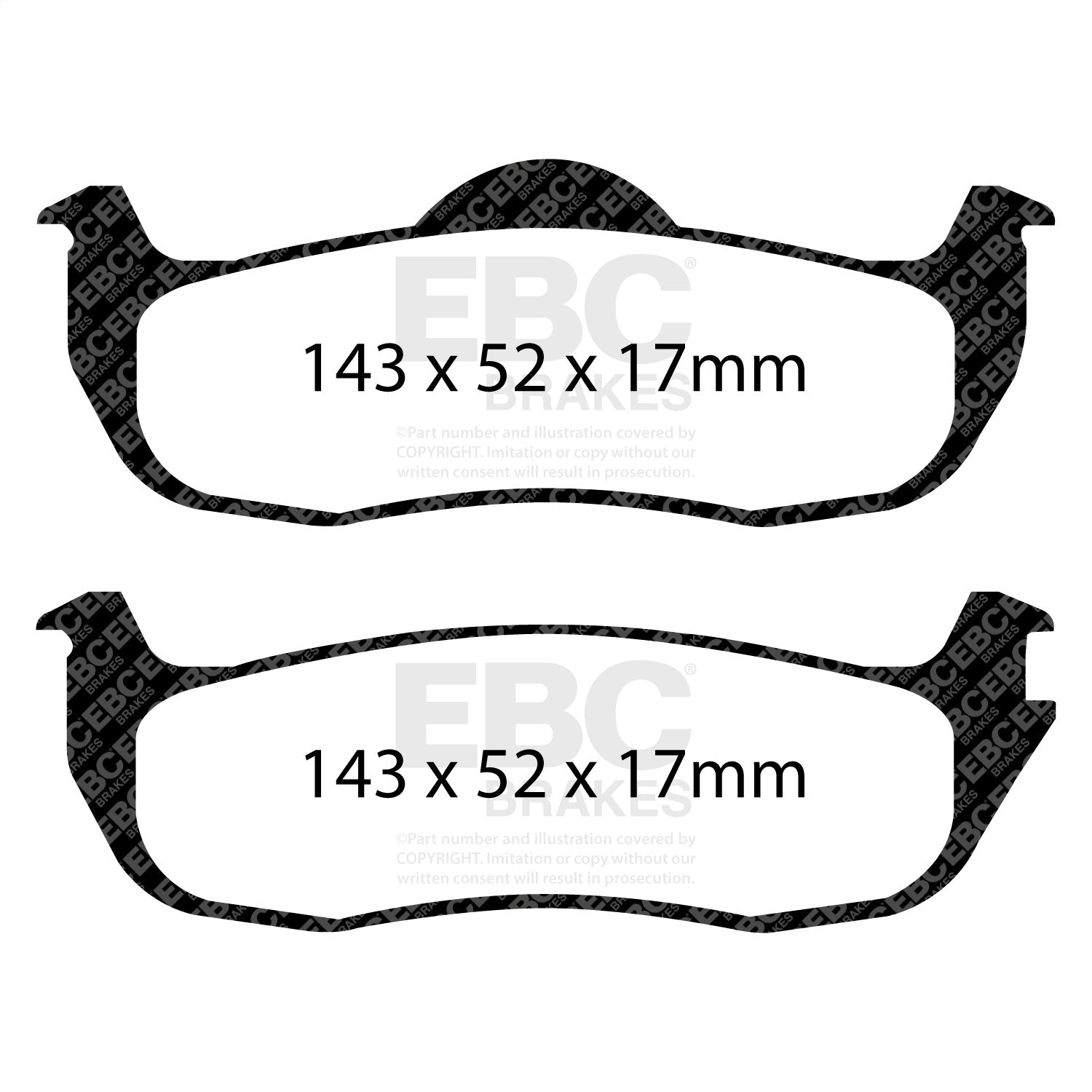 EBC Brakes ED91707 Truck/SUV Extra Duty Brake Pads