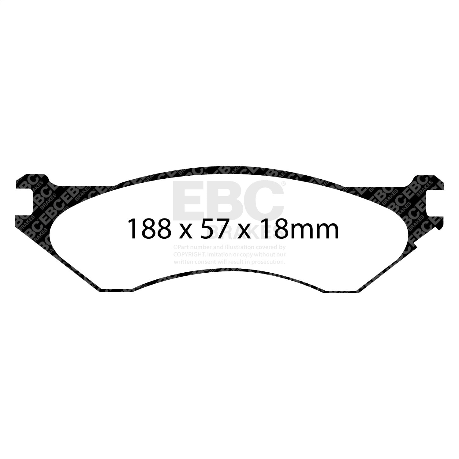 EBC Brakes DP41729R Yellowstuff Street And Track Brake Pads Fits 04-08 Ram 1500