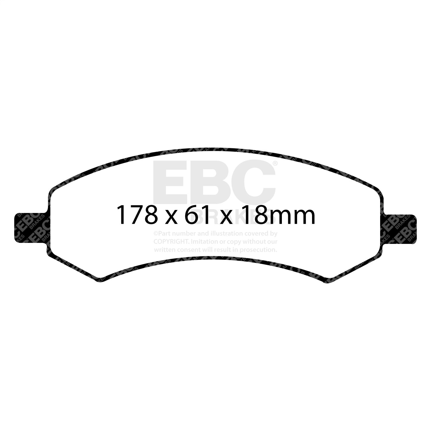 EBC Brakes ED91738 Truck/SUV Extra Duty Brake Pads