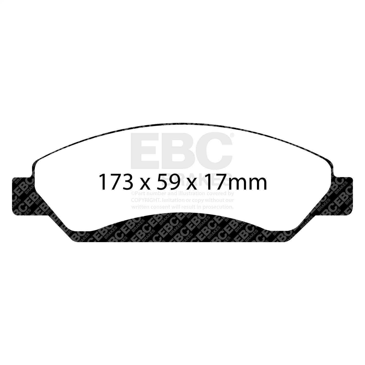 EBC Brakes DP61742 6000 Series Greenstuff Truck/SUV Brakes Disc Pads