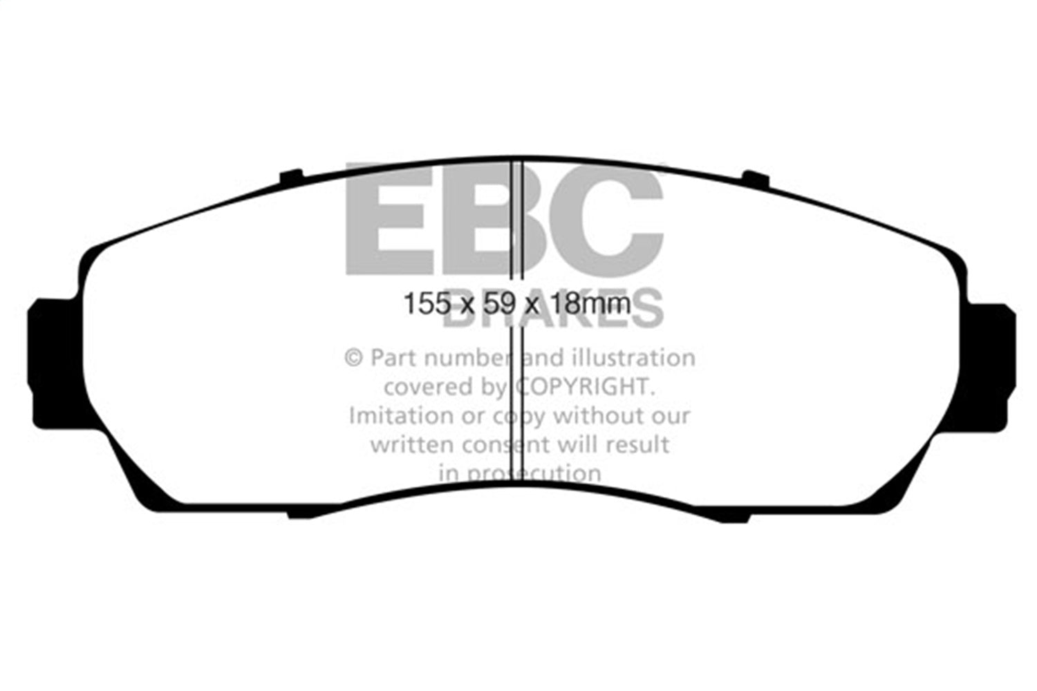 EBC Brakes DP31743C Redstuff Ceramic Low Dust Brake Pads