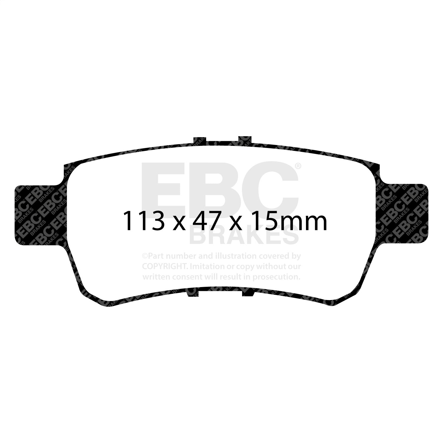 EBC Brakes DP41744R Yellowstuff Street And Track Brake Pads Fits 05-10 Odyssey