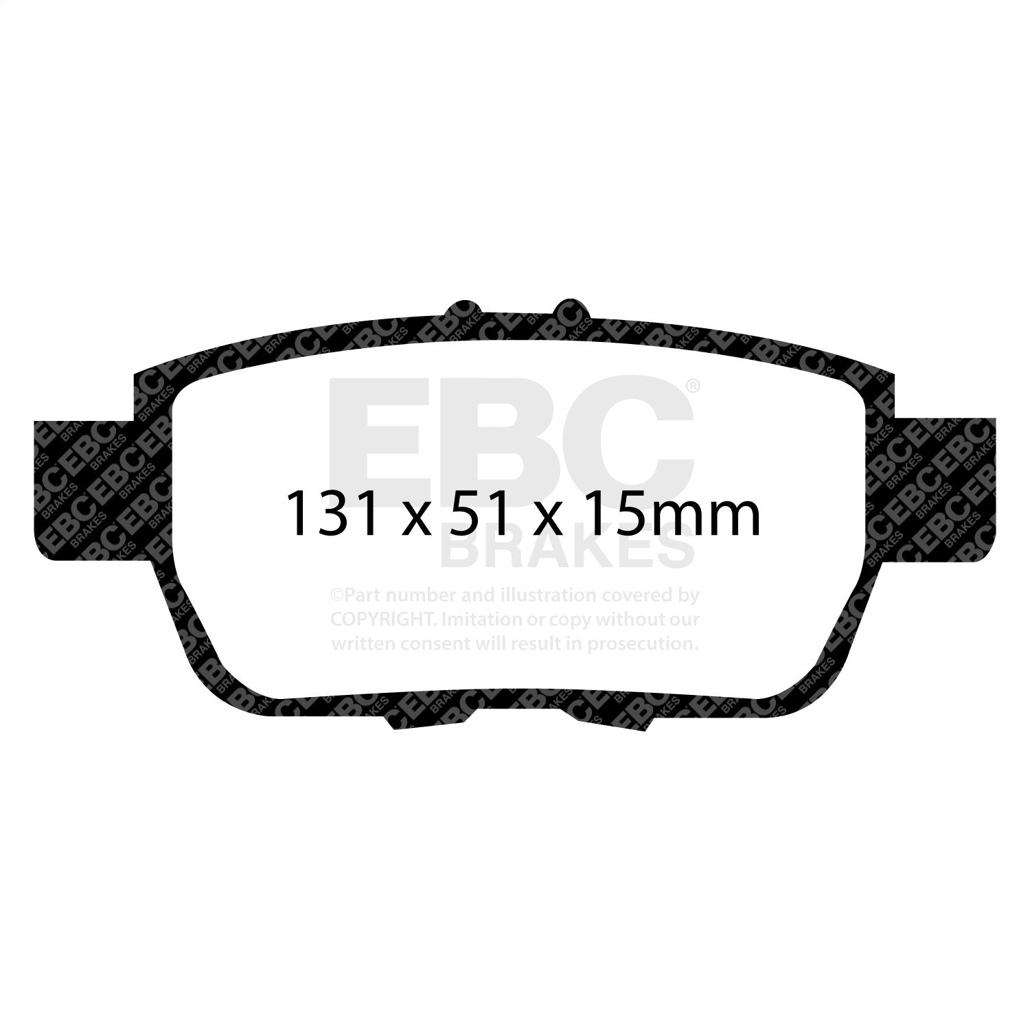 EBC Brakes DP61754 6000 Series Greenstuff Truck/SUV Brakes Disc Pads