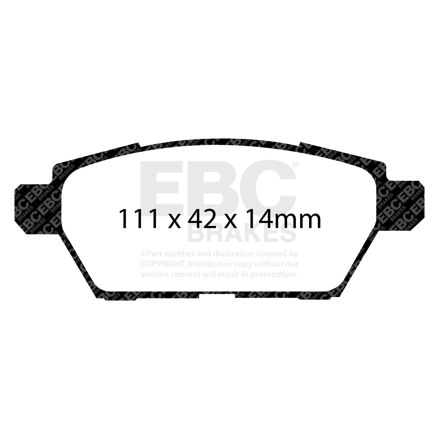 EBC Brakes DP31766C Redstuff Ceramic Low Dust Brake Pads