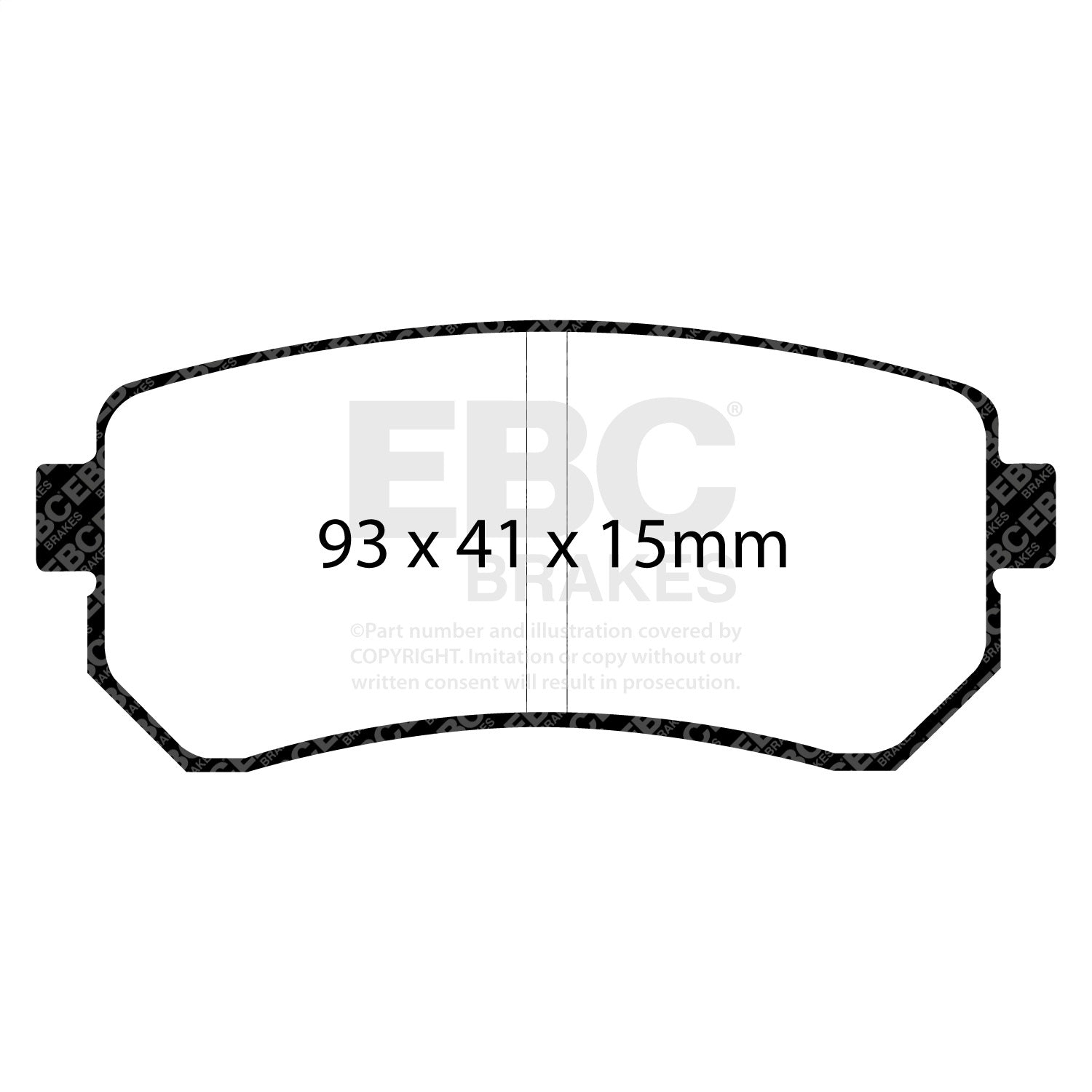EBC Brakes DP21769 Greenstuff 2000 Series Sport Brake Pads