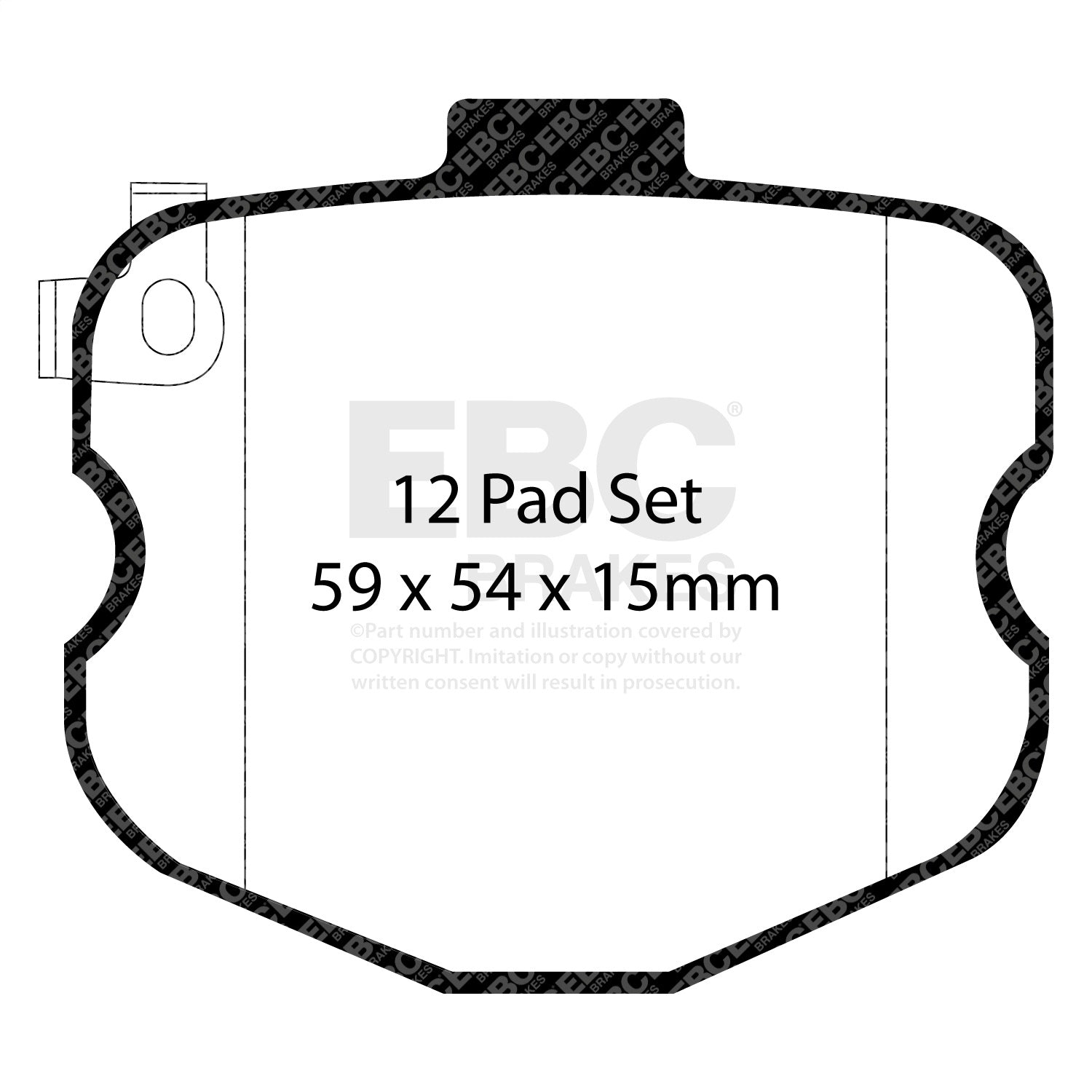EBC Brakes DP41771/3R Yellowstuff Street And Track Brake Pads Fits Corvette