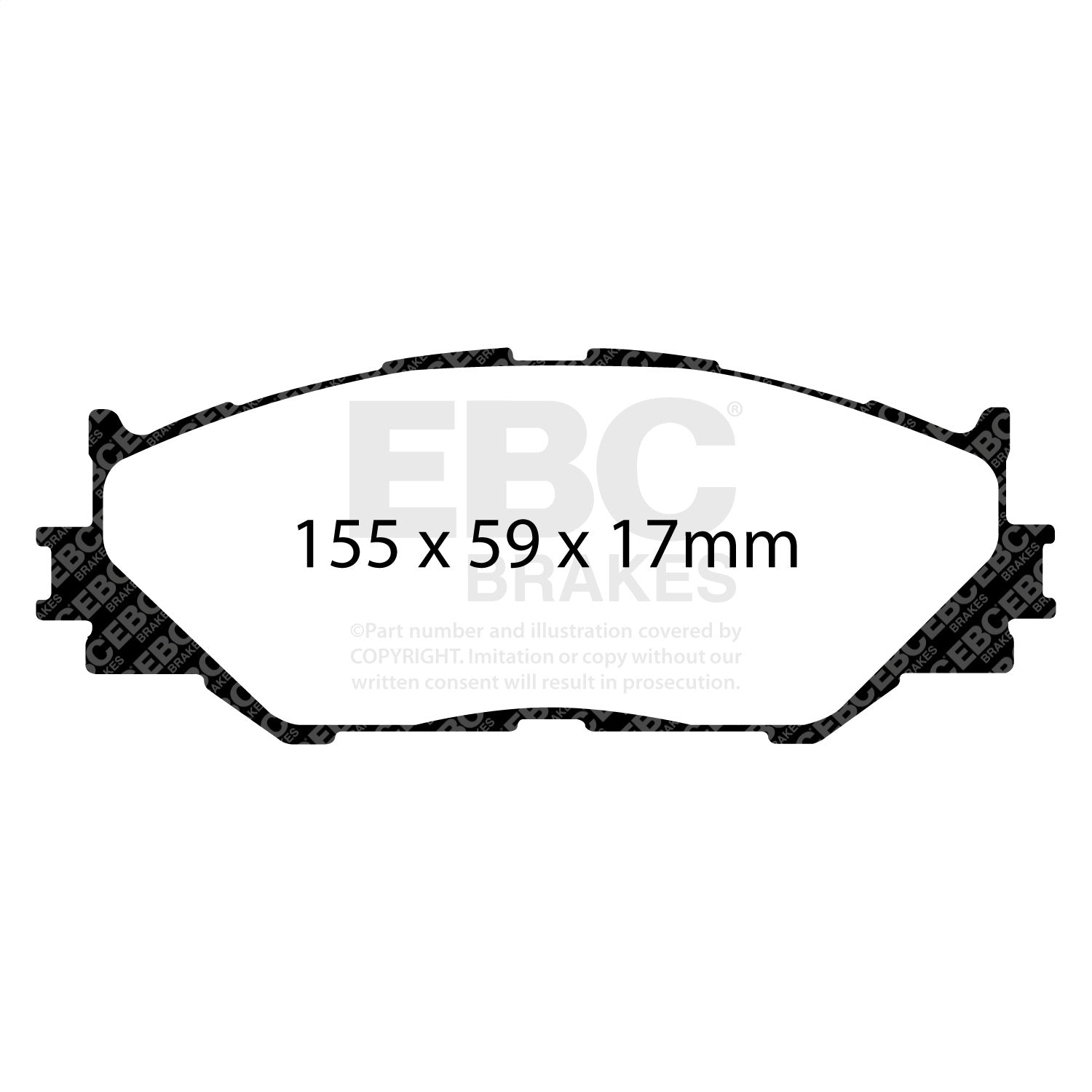 EBC Brakes DP21772 Greenstuff 2000 Series Sport Brake Pads Fits 06-15 IS250