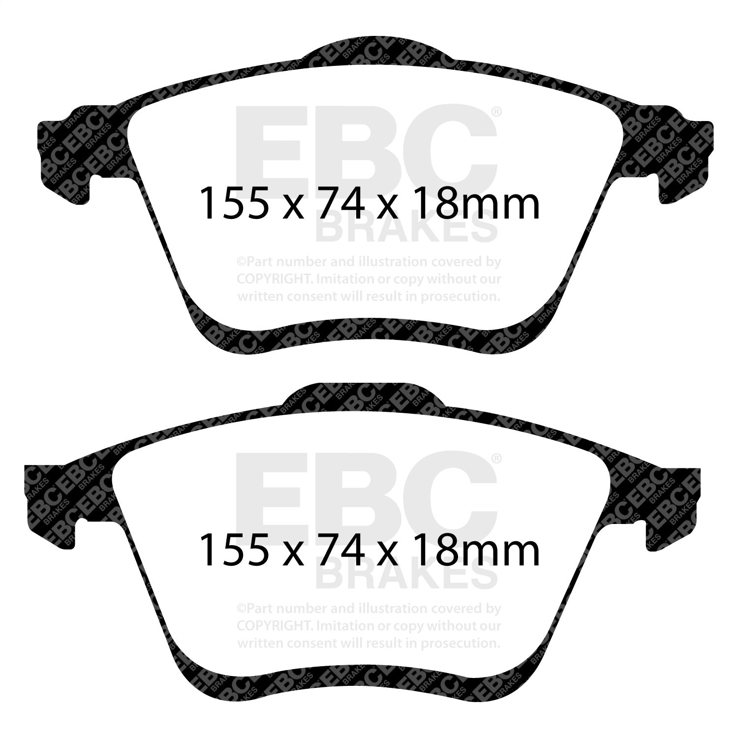 EBC Brakes DP31773C Redstuff Ceramic Low Dust Brake Pads Fits 06-07 6