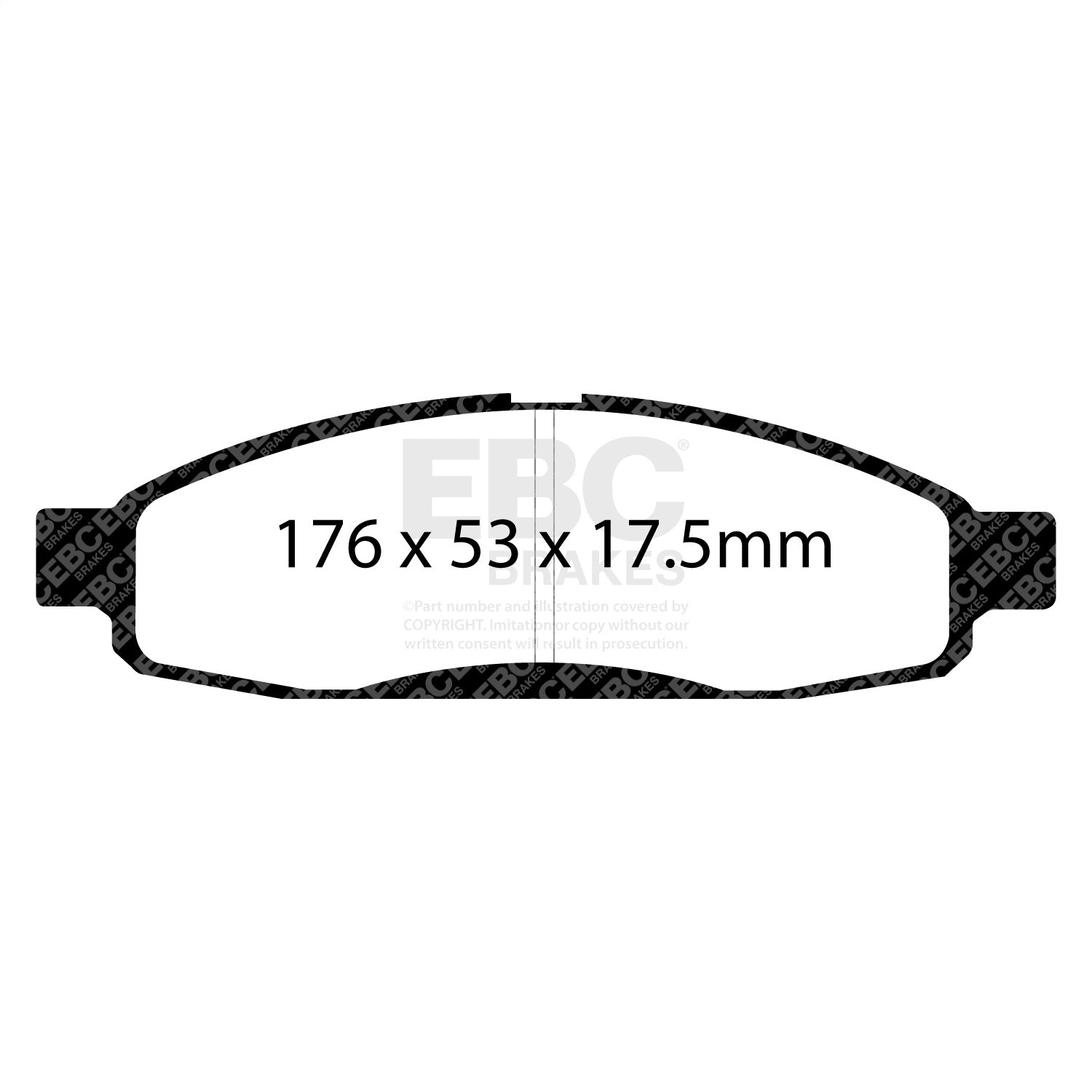 EBC Brakes ED91776 Truck/SUV Extra Duty Brake Pads Fits 05-07 Armada QX56 TITAN