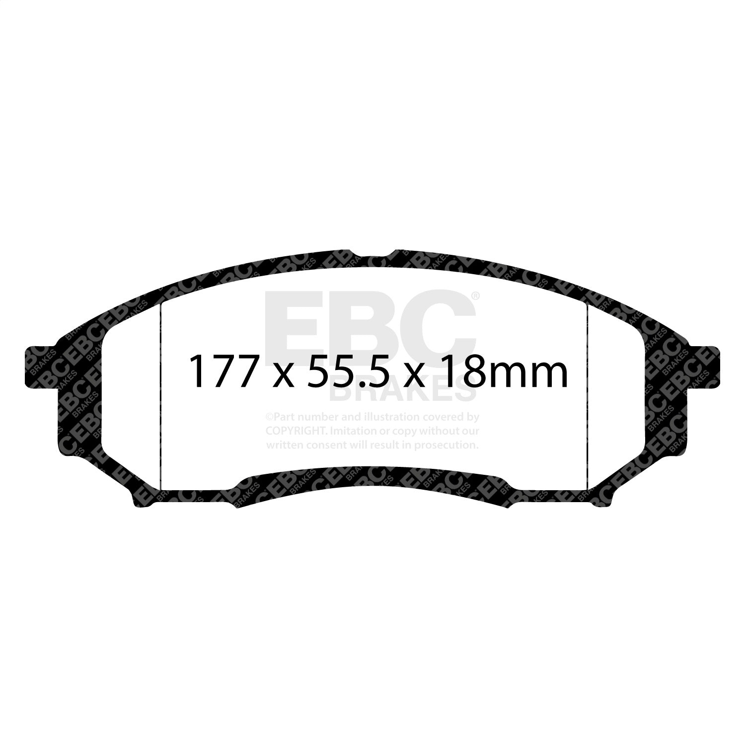 EBC Brakes DP61778 6000 Series Greenstuff Truck/SUV Brakes Disc Pads
