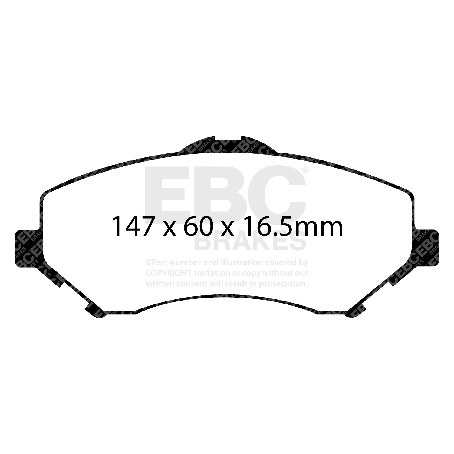 EBC Brakes DP41798R Yellowstuff Street And Track Brake Pads