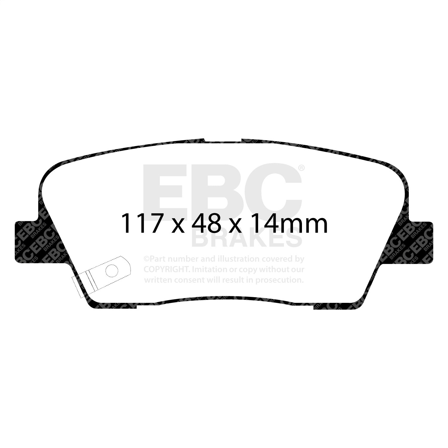 EBC Brakes DP31806C Redstuff Ceramic Low Dust Brake Pads