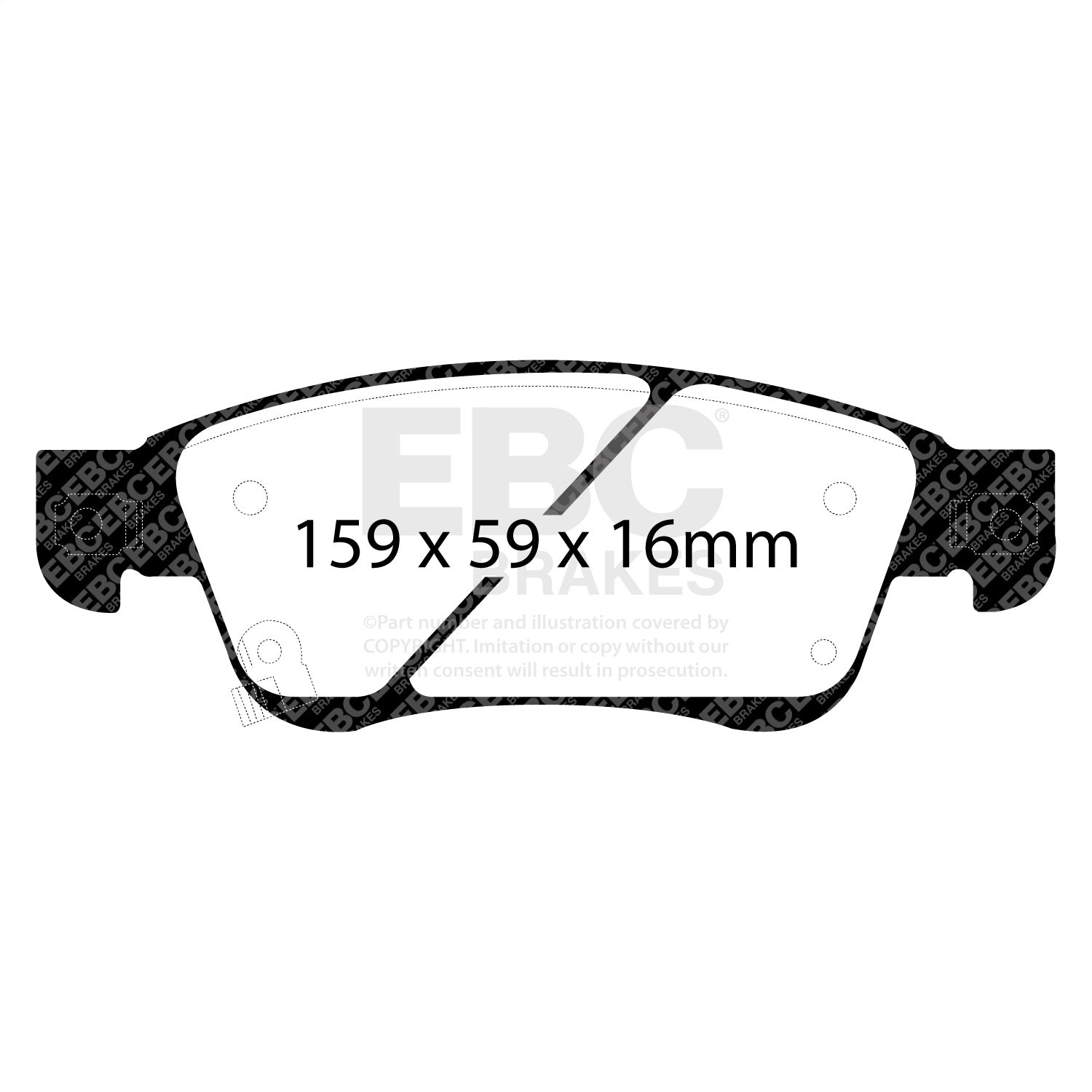 EBC Brakes DP31807C Redstuff Ceramic Low Dust Brake Pads Fits G25 G35 G37 Q60