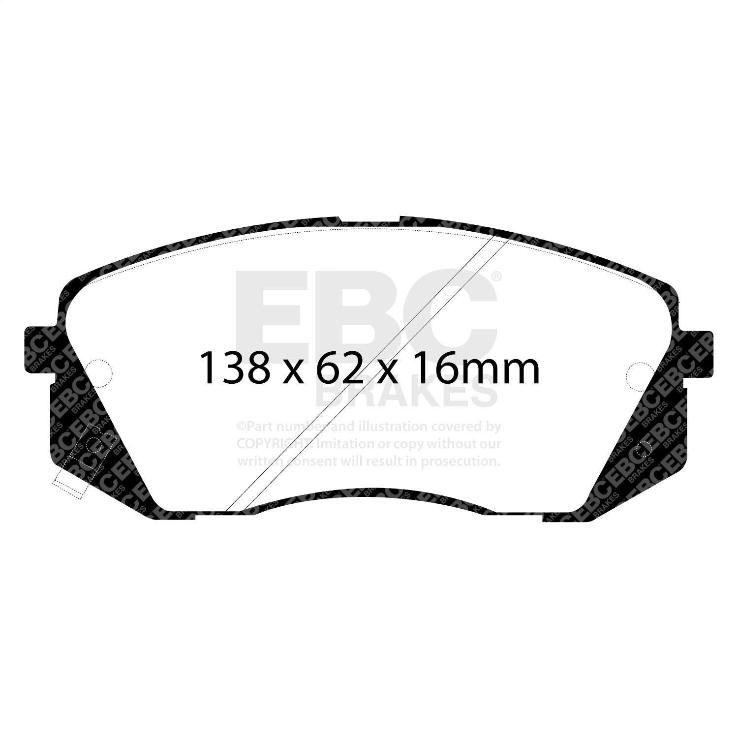 EBC Brakes UD1295 Ultimax  Brake Pads