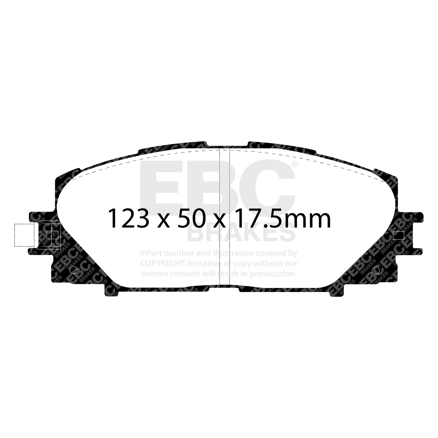 EBC Brakes DP21817 Greenstuff 2000 Series Sport Brake Pads Fits 06-17 Yaris