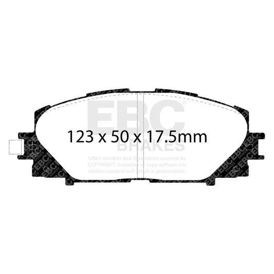 EBC Brakes DP21817 Greenstuff 2000 Series Sport Brake Pads Fits 06-17 Yaris