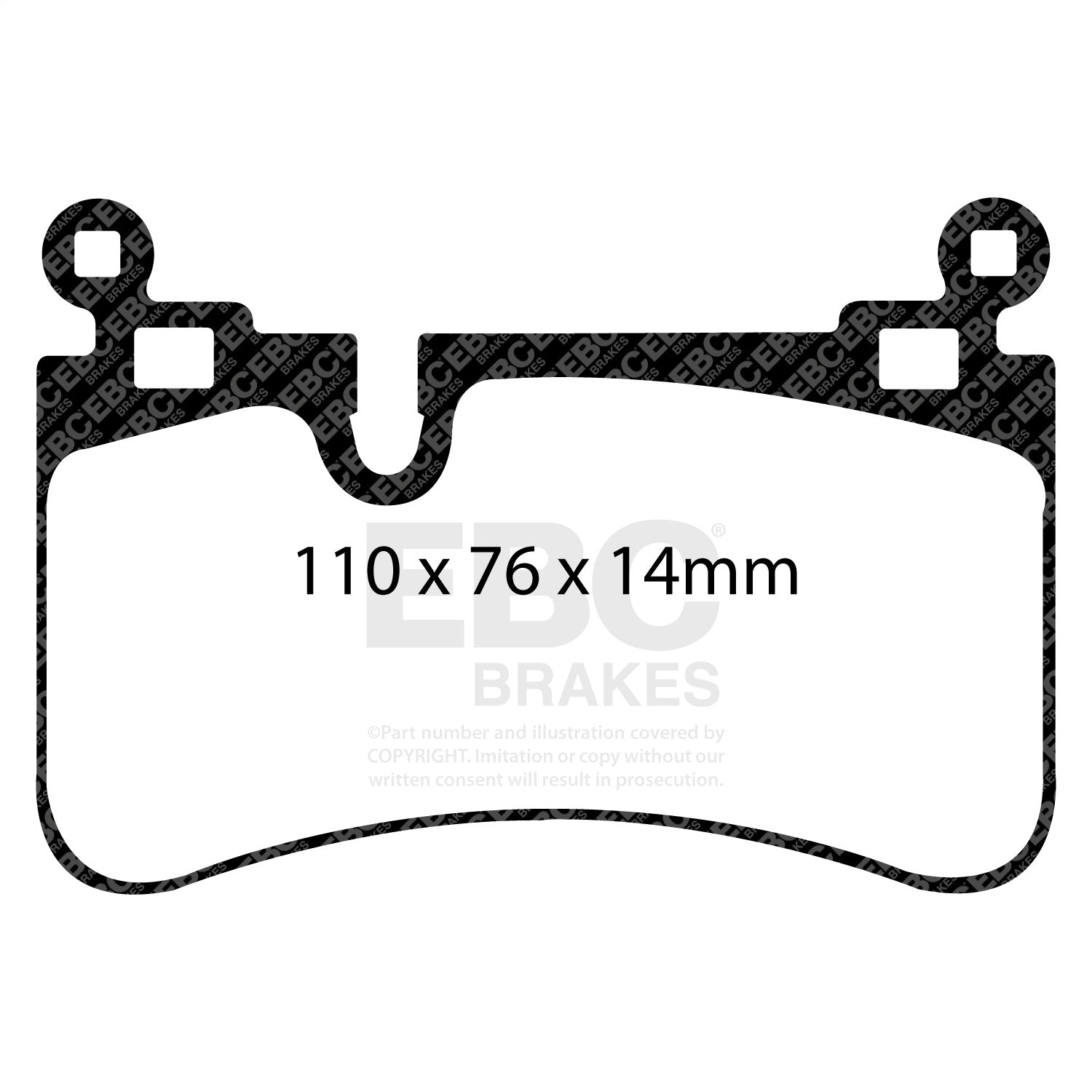 EBC Brakes DP41839R Yellowstuff Street And Track Brake Pads