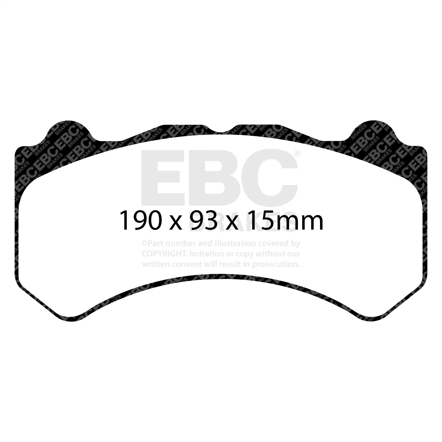 EBC Brakes DP41853R Yellowstuff Street And Track Brake Pads