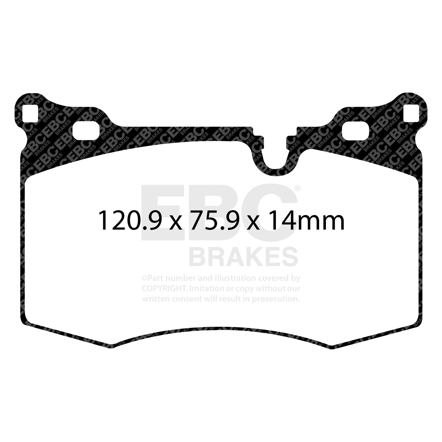 EBC Brakes DP31854C Redstuff Ceramic Low Dust Brake Pads Fits 09-15 Cooper