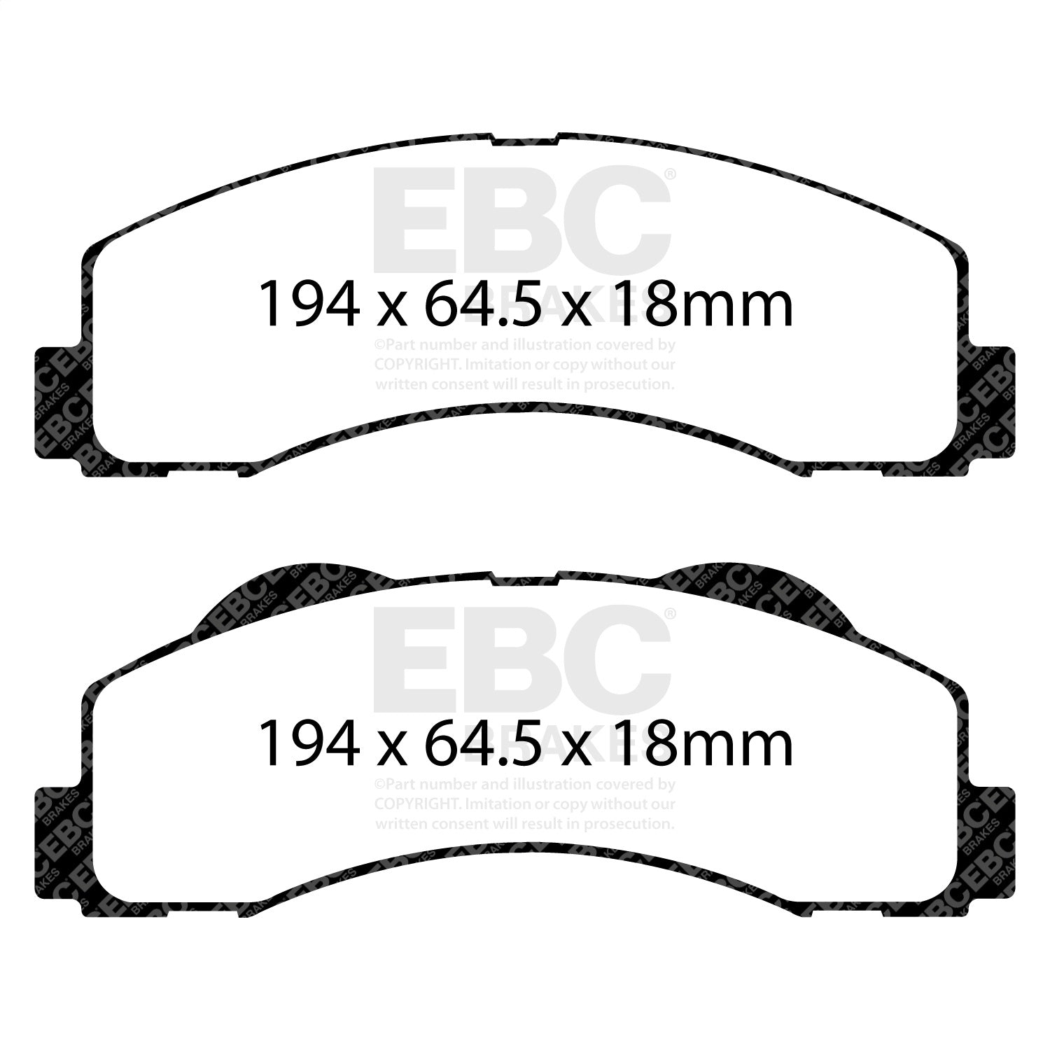 EBC Brakes ED91855 Truck/SUV Extra Duty Brake Pads