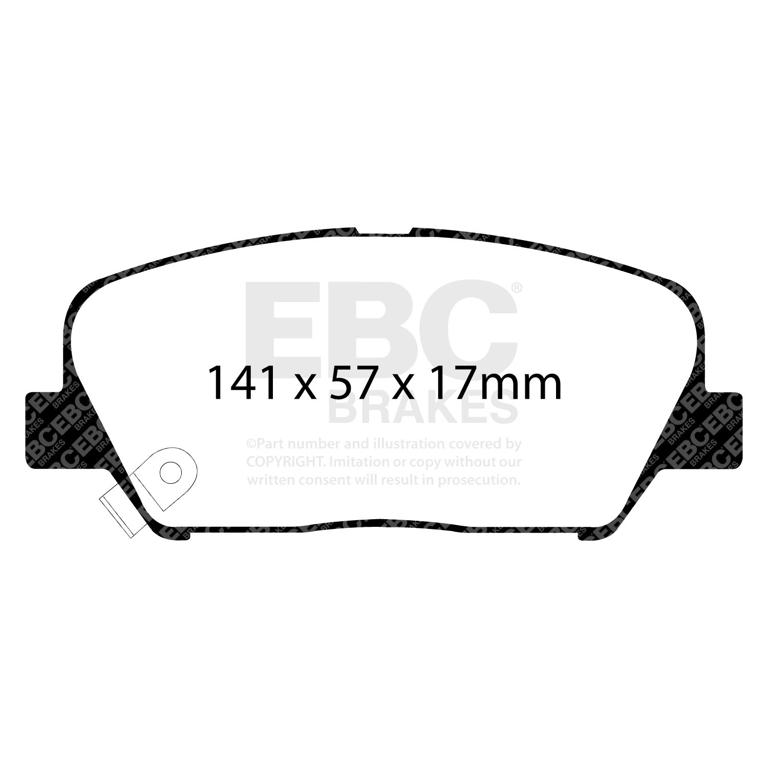 EBC Brakes DP41856R Yellowstuff Street And Track Brake Pads