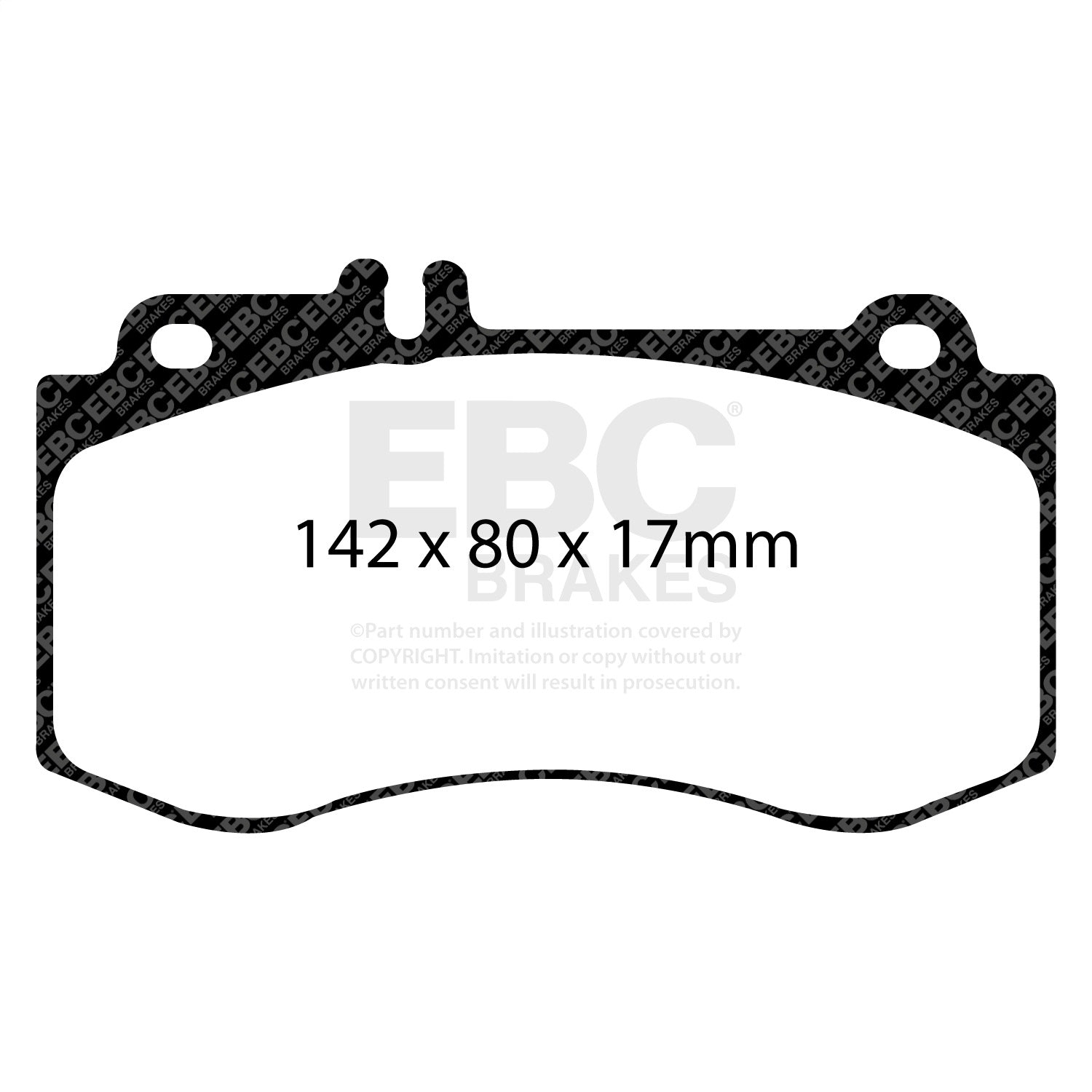 EBC Brakes DP41857R Yellowstuff Street And Track Brake Pads Fits 10-15 E350 E550