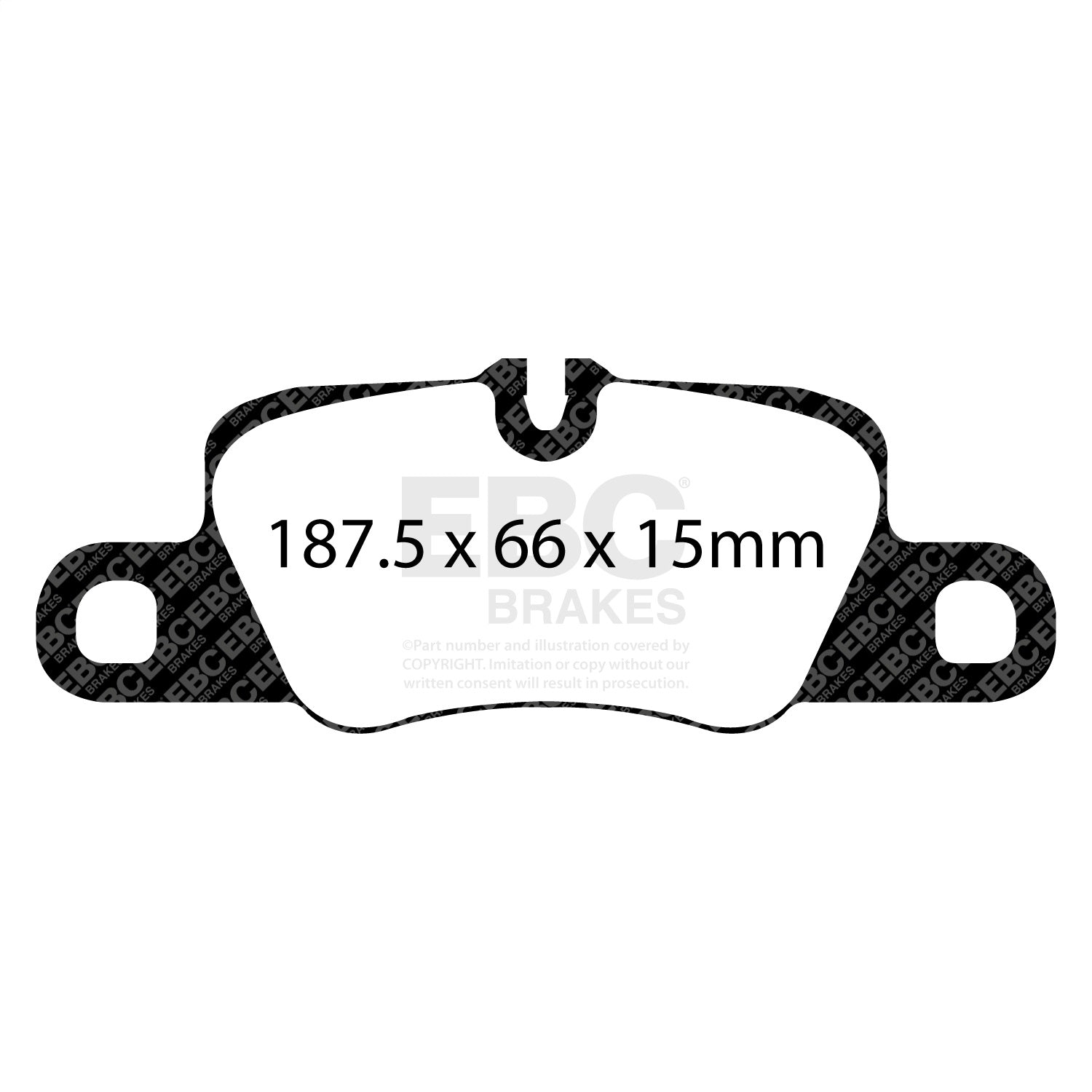 EBC Brakes DP31858C Redstuff Ceramic Low Dust Brake Pads Fits 12-23 911 Panamera