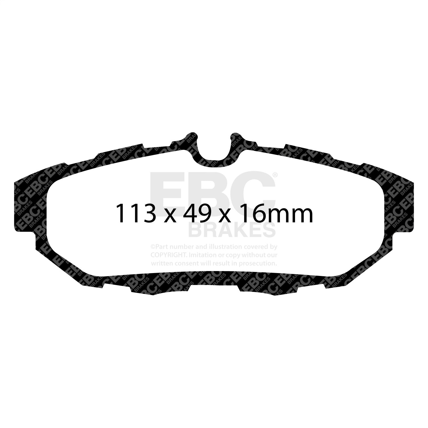 EBC Brakes DP31870C Redstuff Ceramic Low Dust Brake Pads Fits 10-14 Mustang