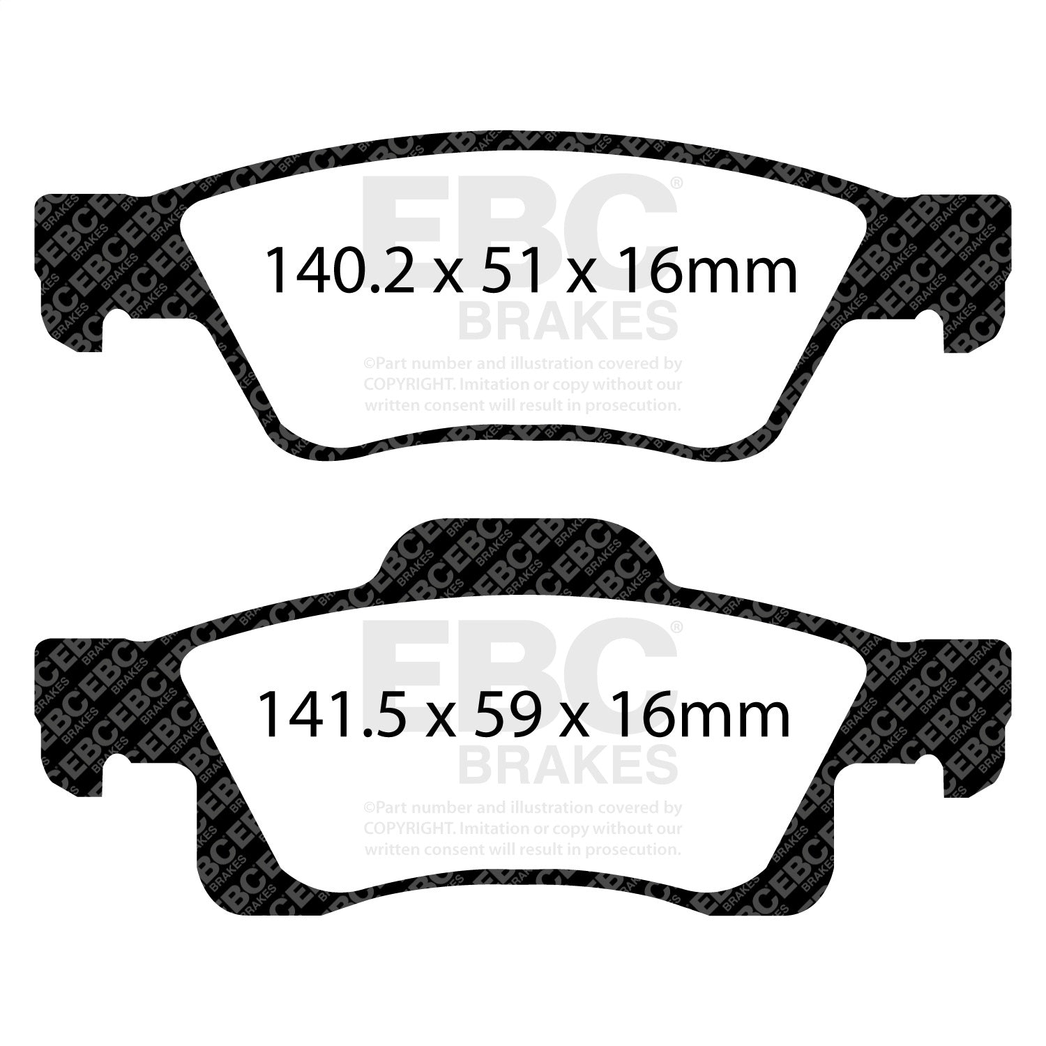 EBC Brakes UD1498 Ultimax  Brake Pads