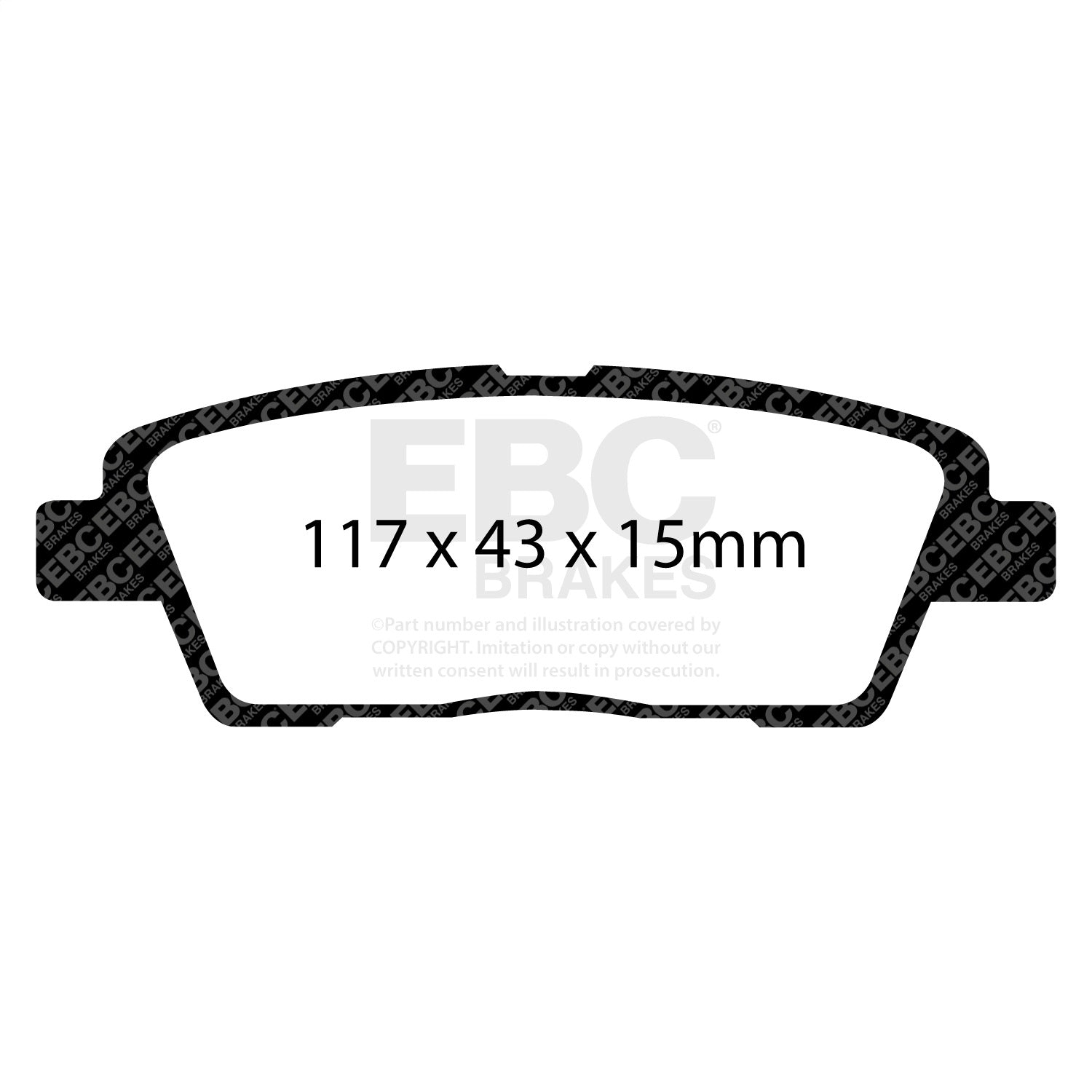 EBC Brakes DP31881C Redstuff Ceramic Low Dust Brake Pads Fits 10-16 Genesis
