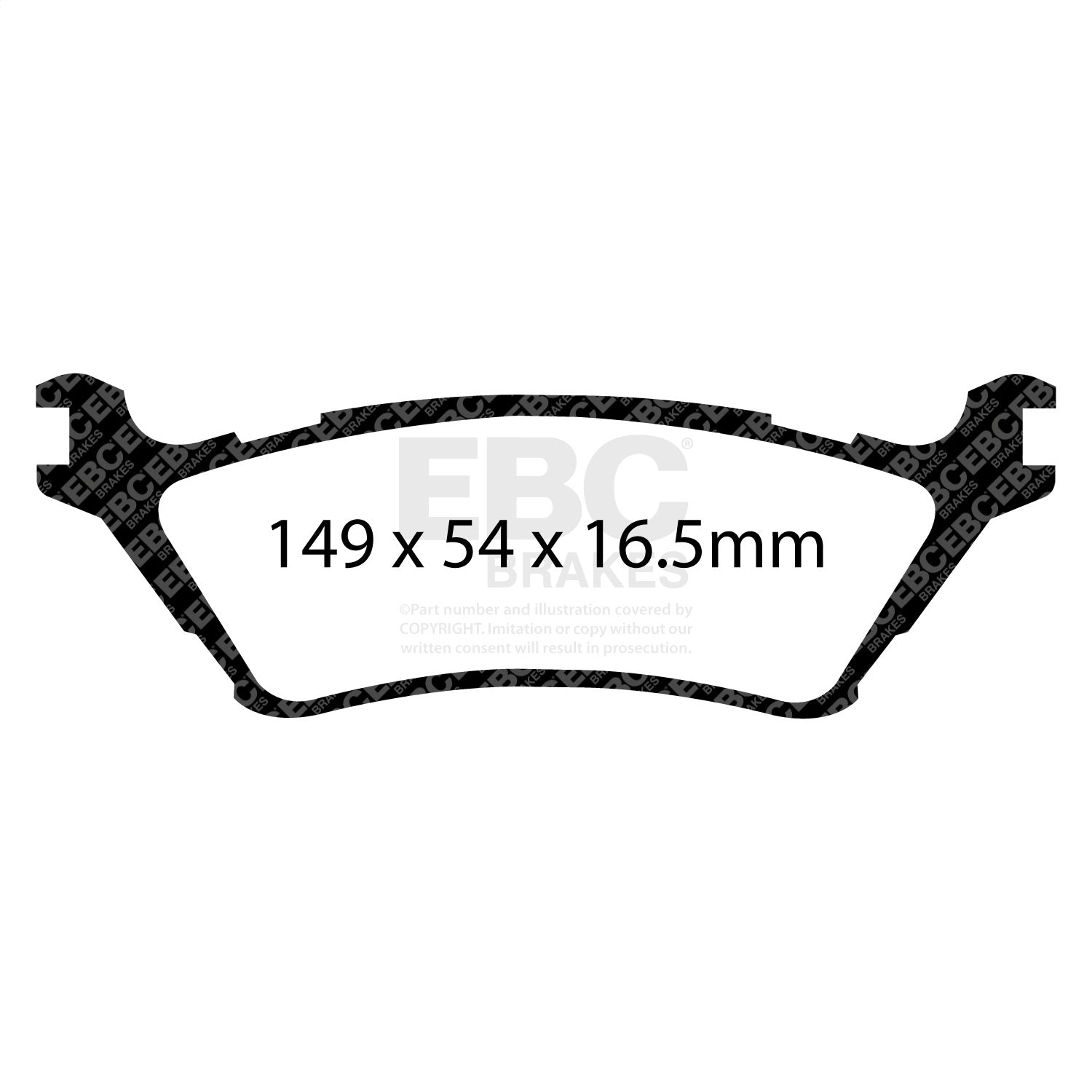 EBC Brakes ED91891 Truck/SUV Extra Duty Brake Pads Fits 12-20 F-150