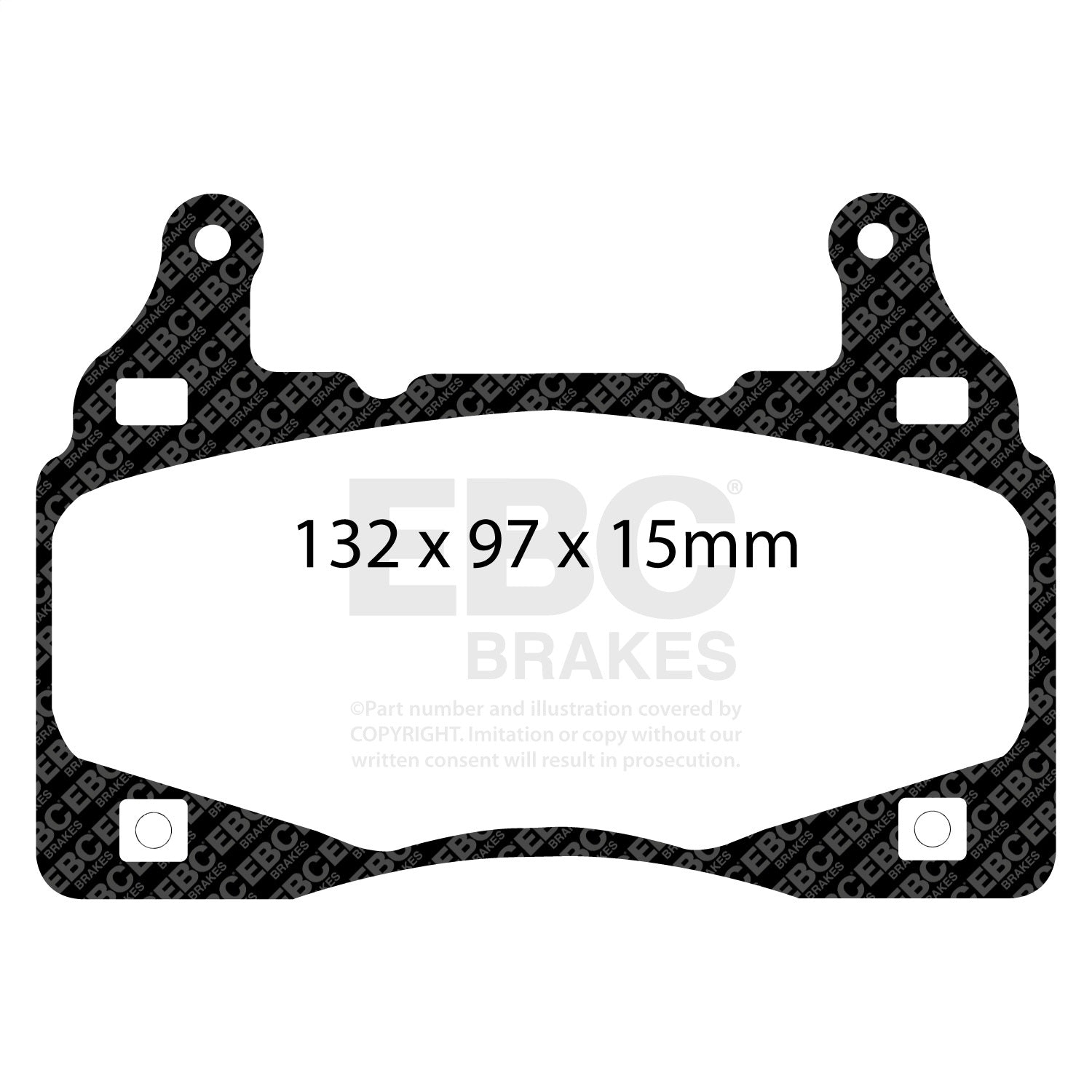 EBC Brakes DP41895R Yellowstuff Street And Track Brake Pads Fits 10-15 Camaro