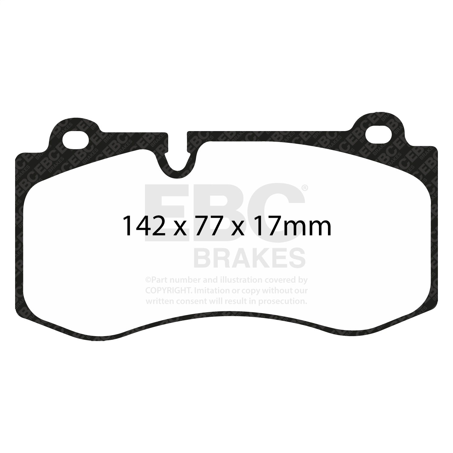 EBC Brakes DP31943C Redstuff Ceramic Low Dust Brake Pads