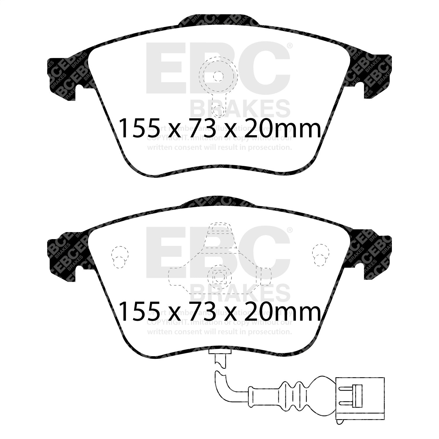 EBC Brakes DP51946NDX Bluestuff NDX Full Race Brake Pads Fits Golf R TT Quattro