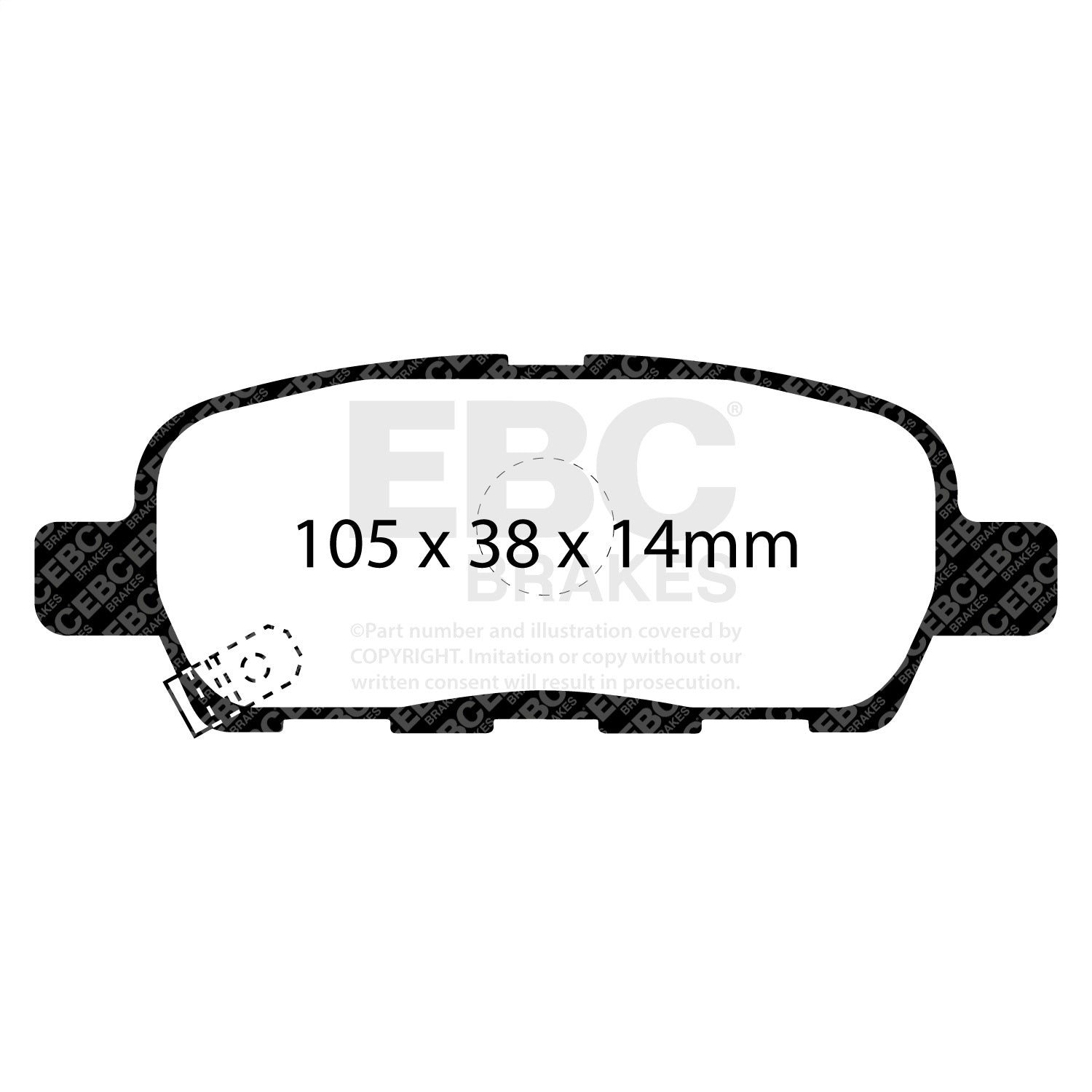 EBC Brakes DP31955C Redstuff Ceramic Low Dust Brake Pads