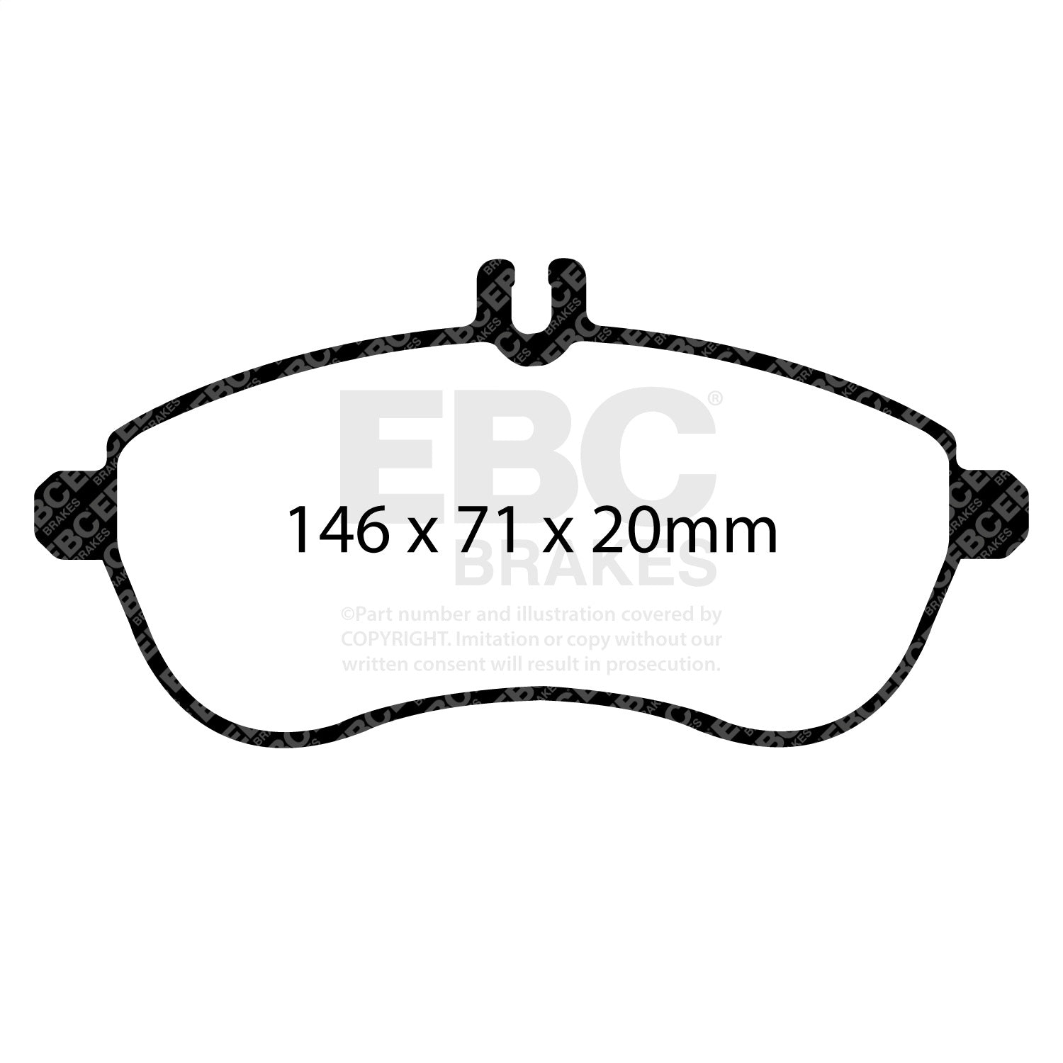 EBC Brakes UD1340 Ultimax  Brake Pads Fits 08-15 C250 C300 C350 SLK250