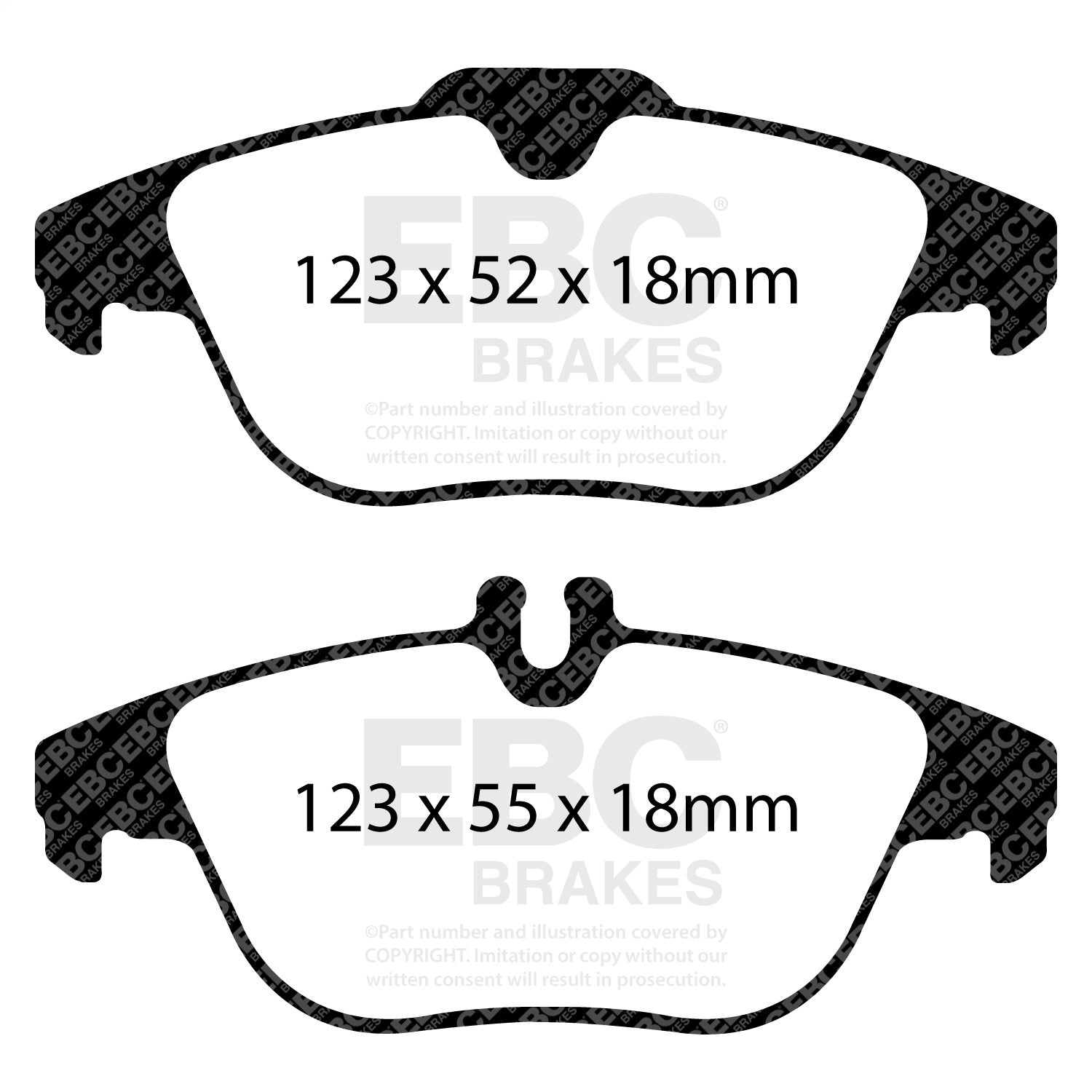 EBC Brakes DP31990C Redstuff Ceramic Low Dust Brake Pads