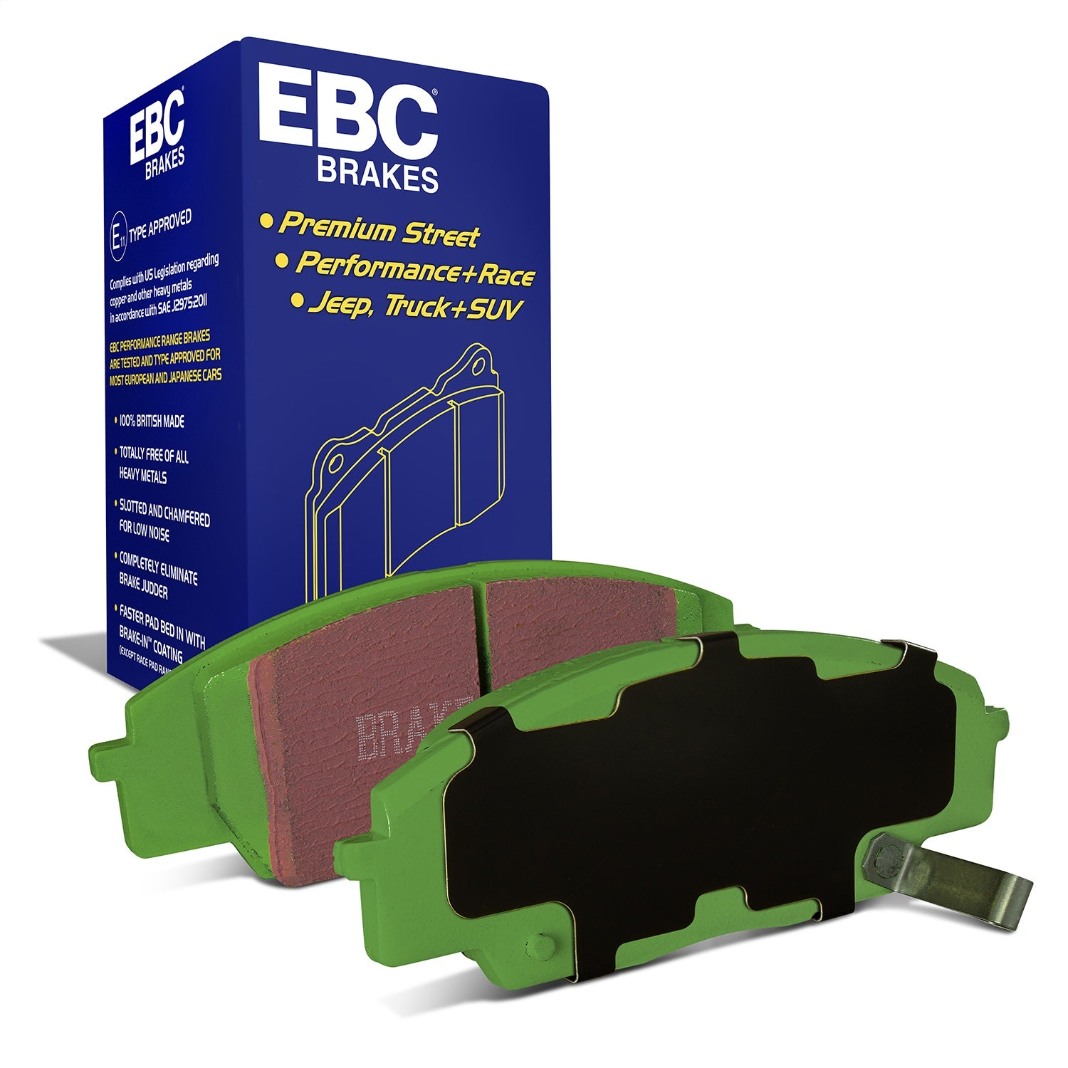 EBC Brakes DP21254 Greenstuff 2000 Series Sport Brake Pads