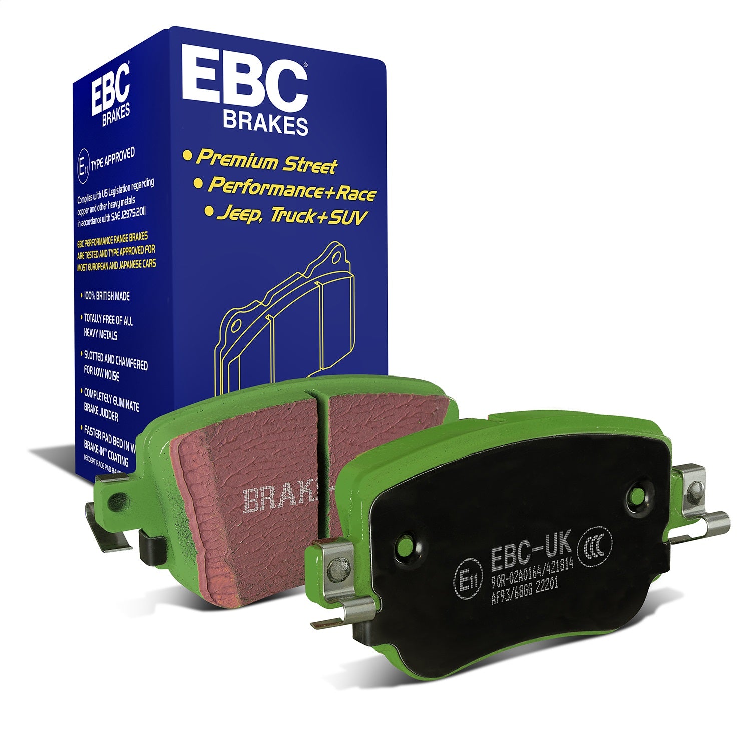 EBC Brakes DP22201 Greenstuff 2000 Series Sport Brake Pads