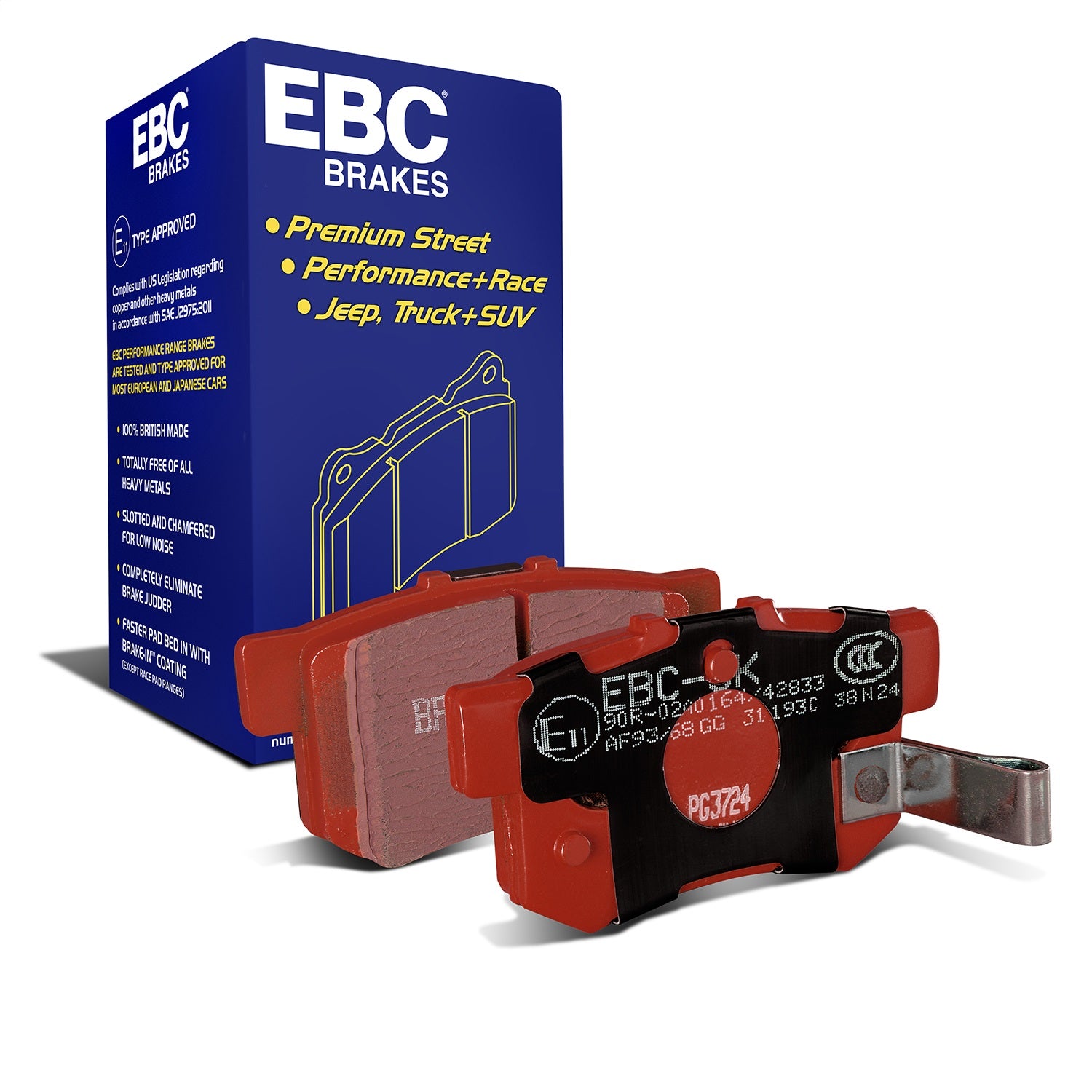 EBC Brakes DP31193C Redstuff Ceramic Low Dust Brake Pads