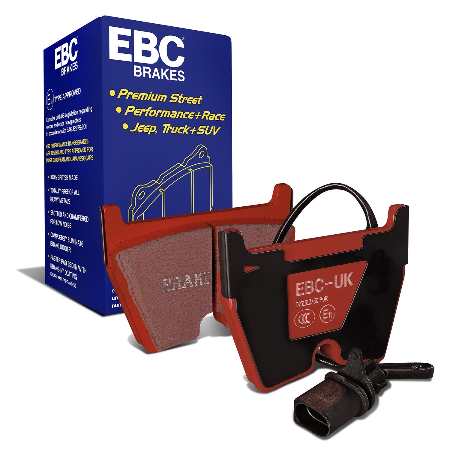 EBC Brakes DP31513/3C Redstuff Ceramic Low Dust Brake Pads