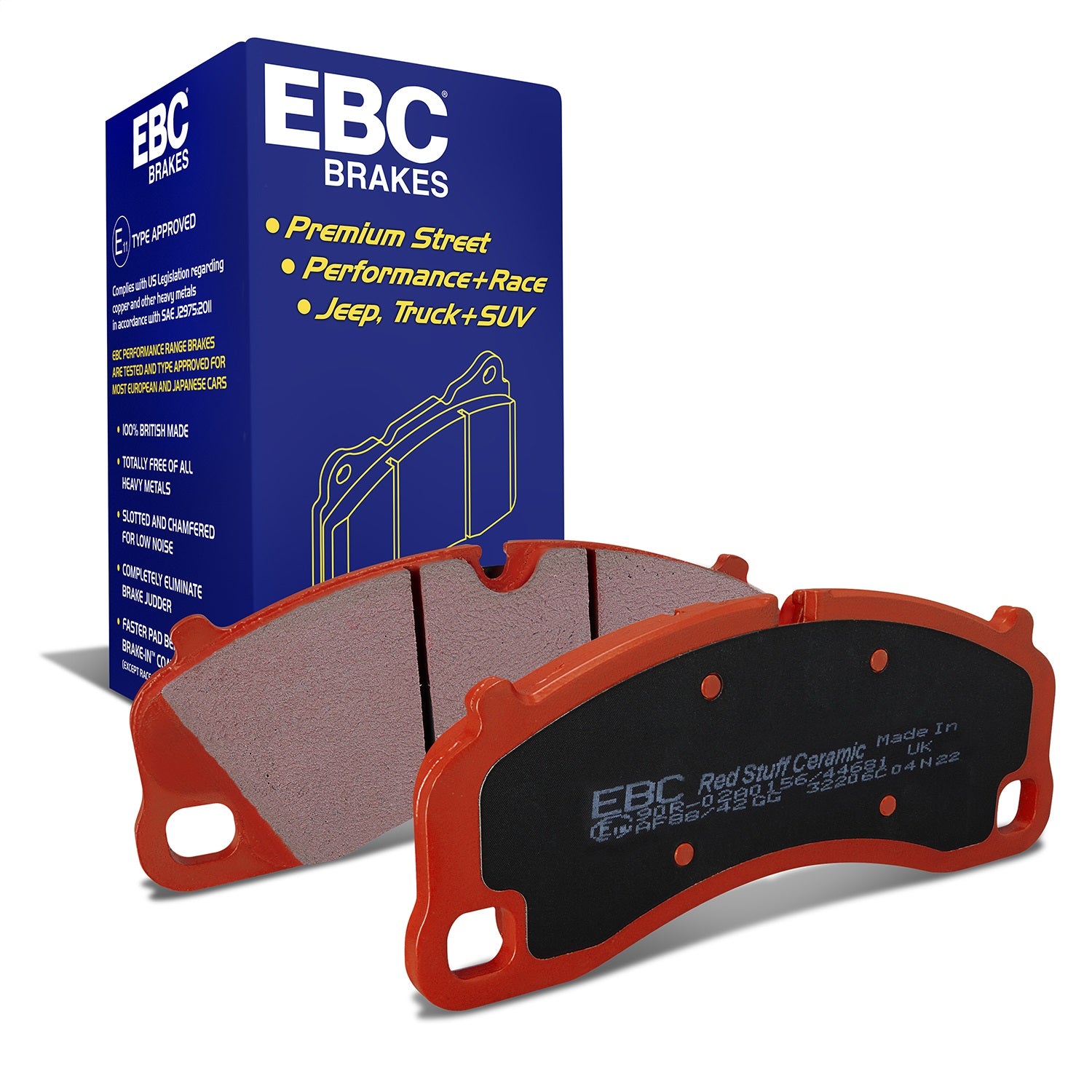 EBC Brakes DP32206C Redstuff Ceramic Low Dust Brake Pads