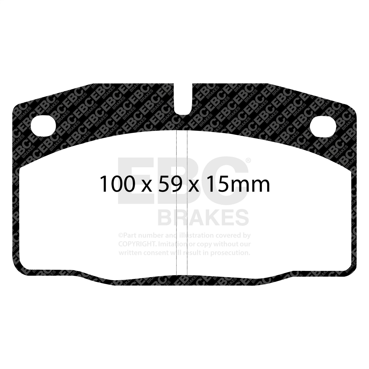 EBC Brakes DP4325R Yellowstuff Street And Track Brake Pads Fits Fiero LeMans