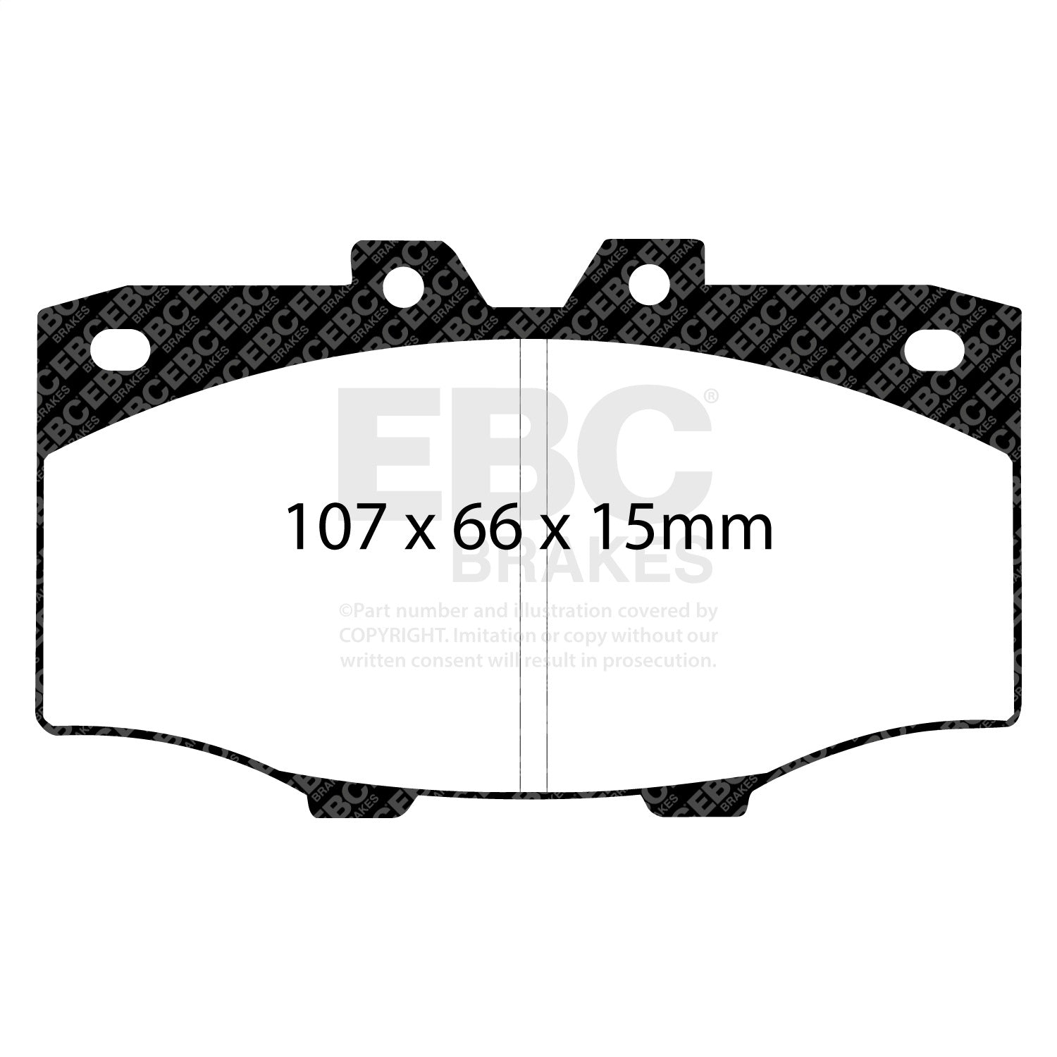 EBC Brakes DP4380R Yellowstuff Street And Track Brake Pads