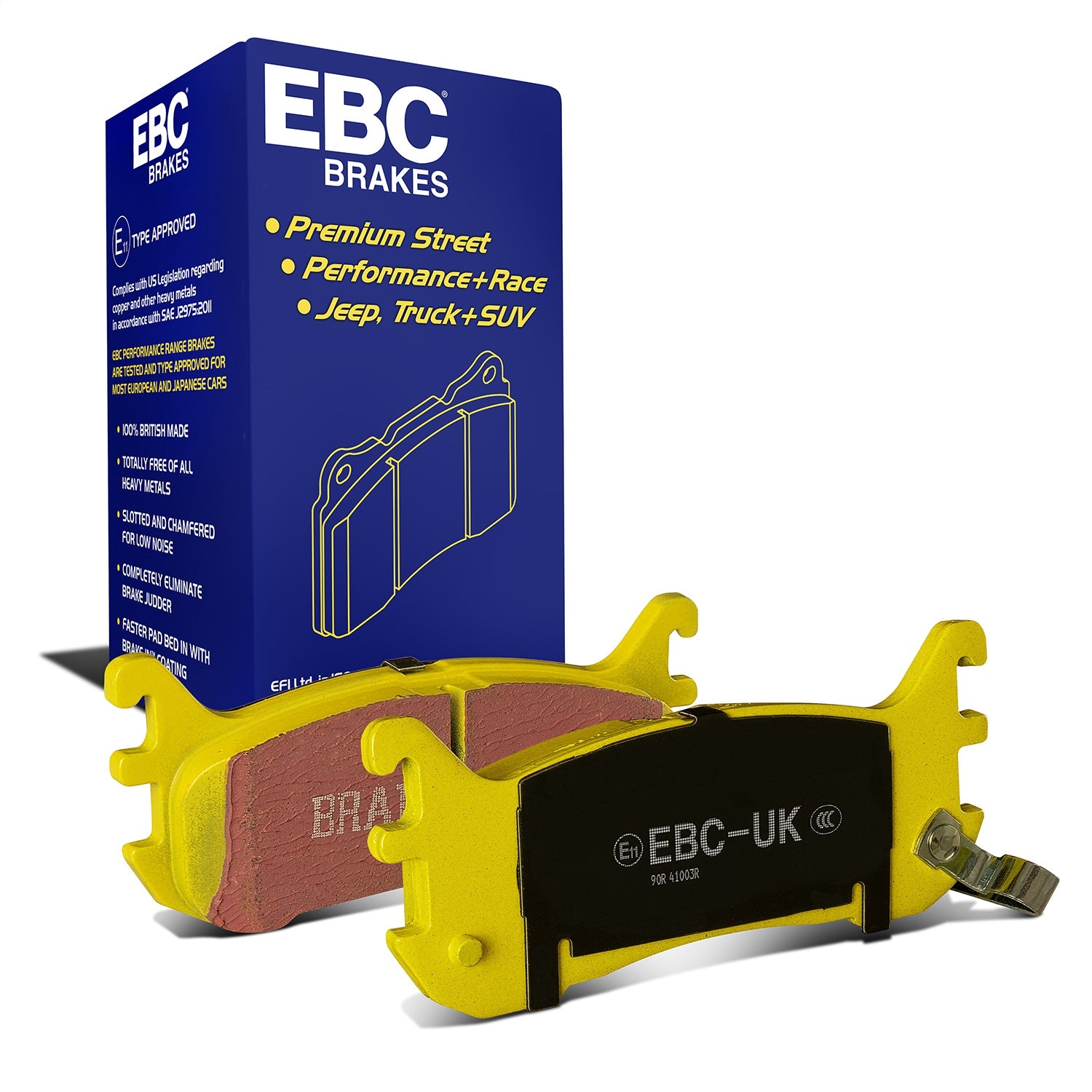 EBC Brakes DP41003R Yellowstuff Street And Track Brake Pads