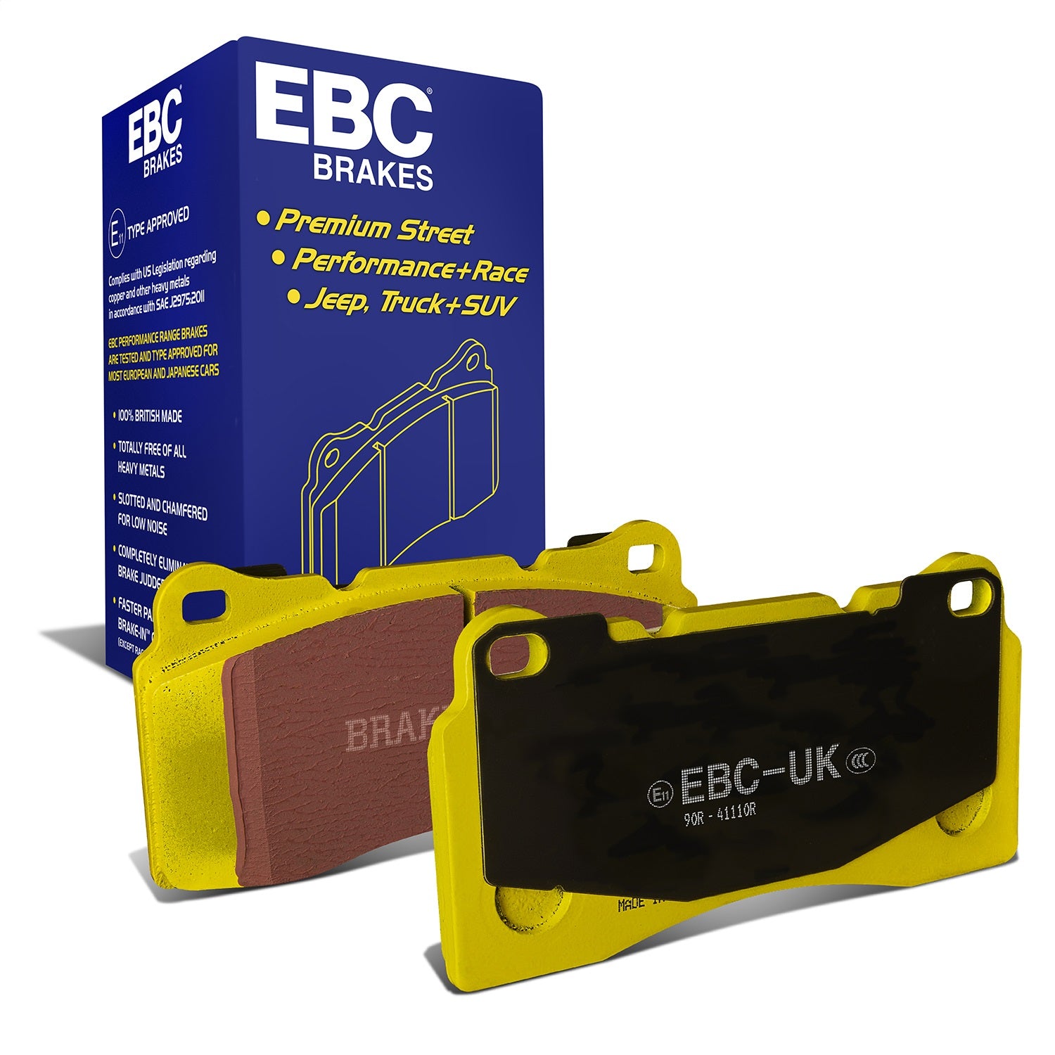 EBC Brakes DP41110R Yellowstuff Street And Track Brake Pads