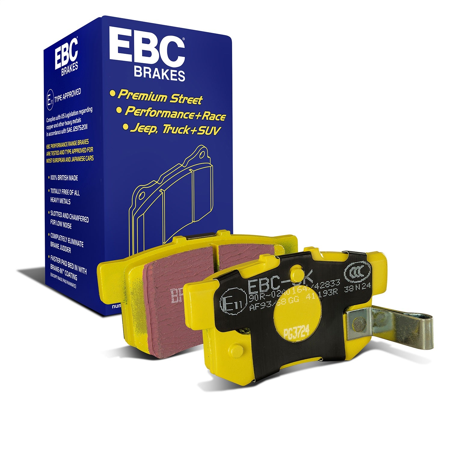 EBC Brakes DP41193R Yellowstuff Street And Track Brake Pads