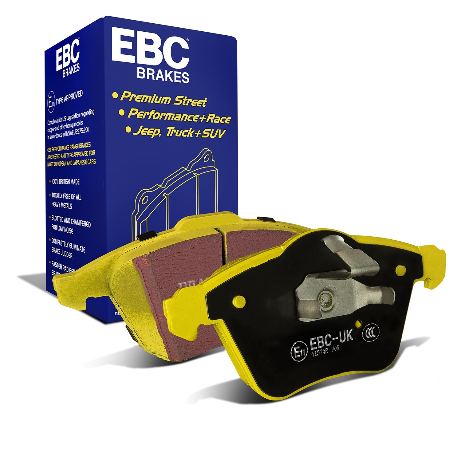 EBC Brakes DP41574R Yellowstuff Street And Track Brake Pads