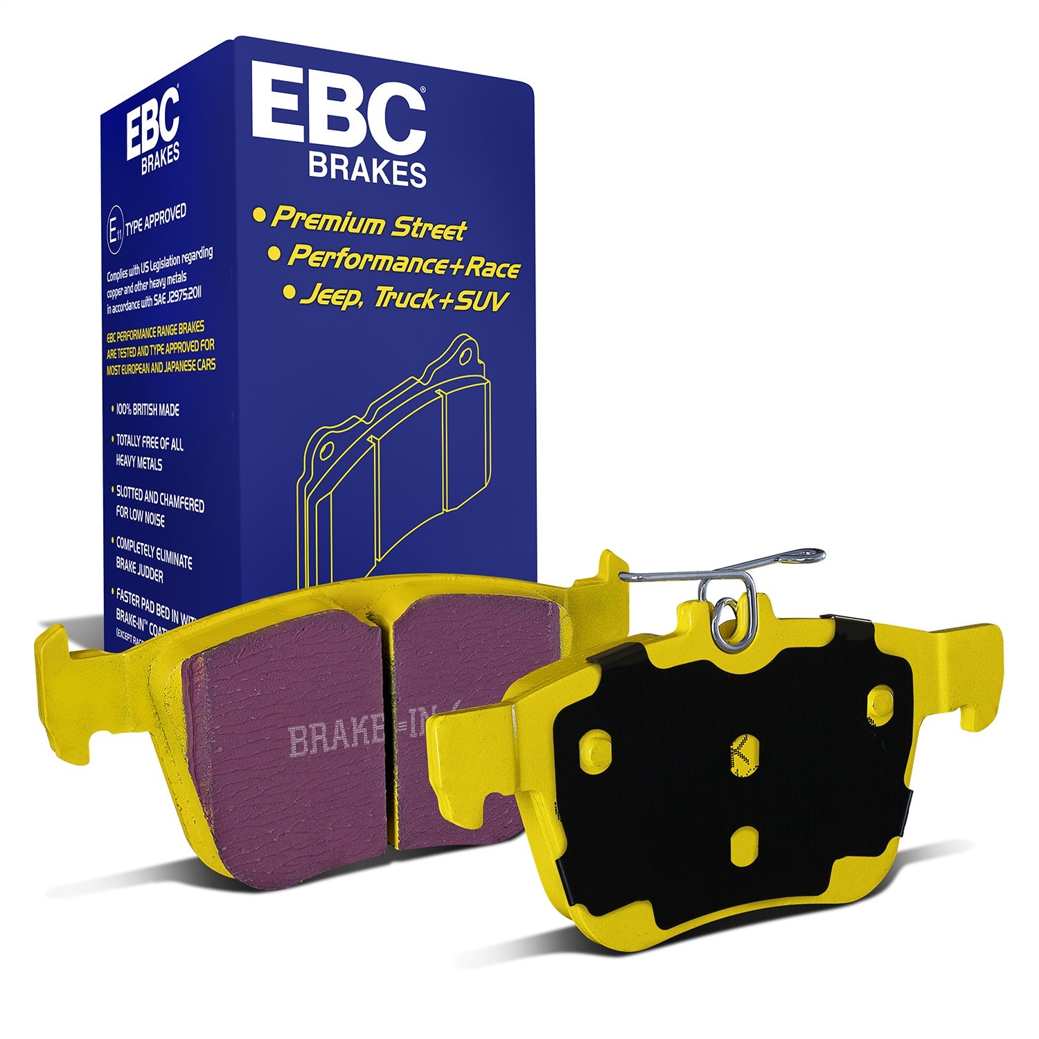EBC Brakes DP42173R Yellowstuff Street And Track Brake Pads Fits S3 TTS Quattro