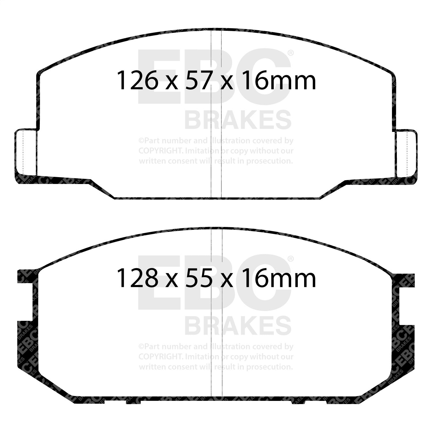 EBC Brakes DP4456R Yellowstuff Street And Track Brake Pads Fits Celica Esprit